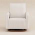 Babyletto Poe Channeled Swivel Glider in Eco-Performance Fabric | Water Repellent & Stain Resistant | Lullabye Shop