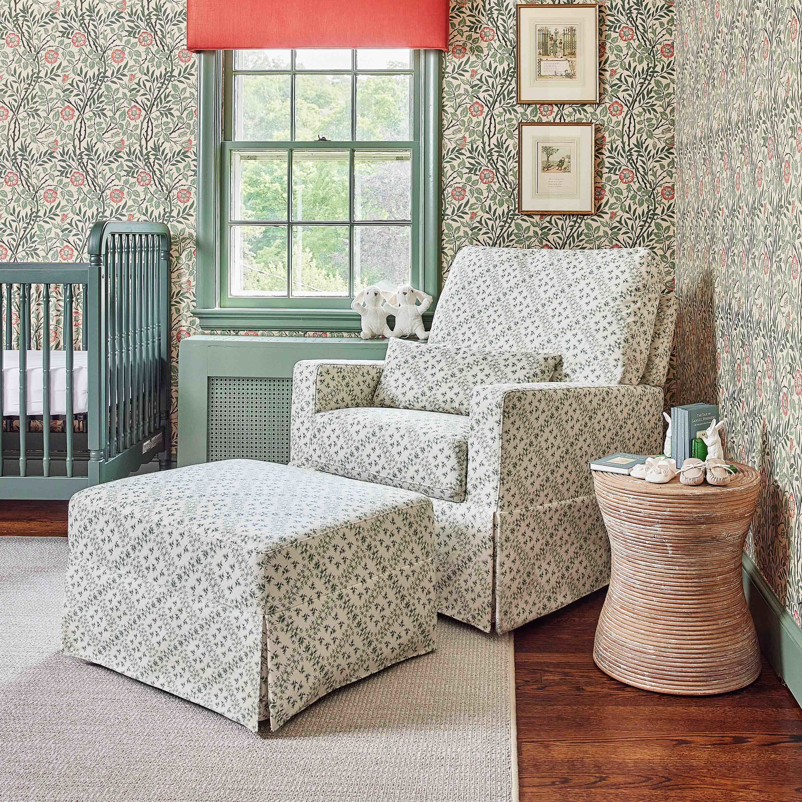 Sarah Flint x Namesake Crawford Gliding Ottoman in Eco-Performance Fabric | Water Repellent & Stain Resistant | Lullabye Shop