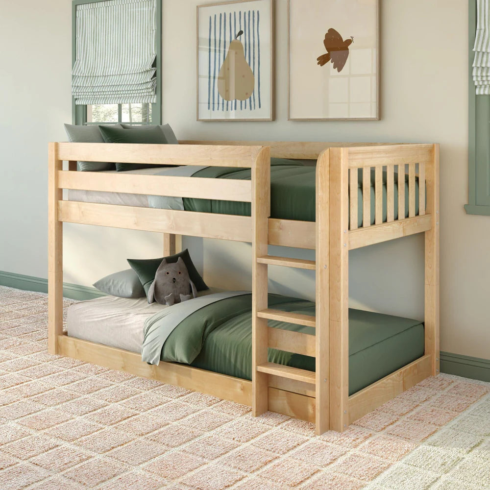 Maxtrix Twin Floor Bunk Straight Ladder on Front