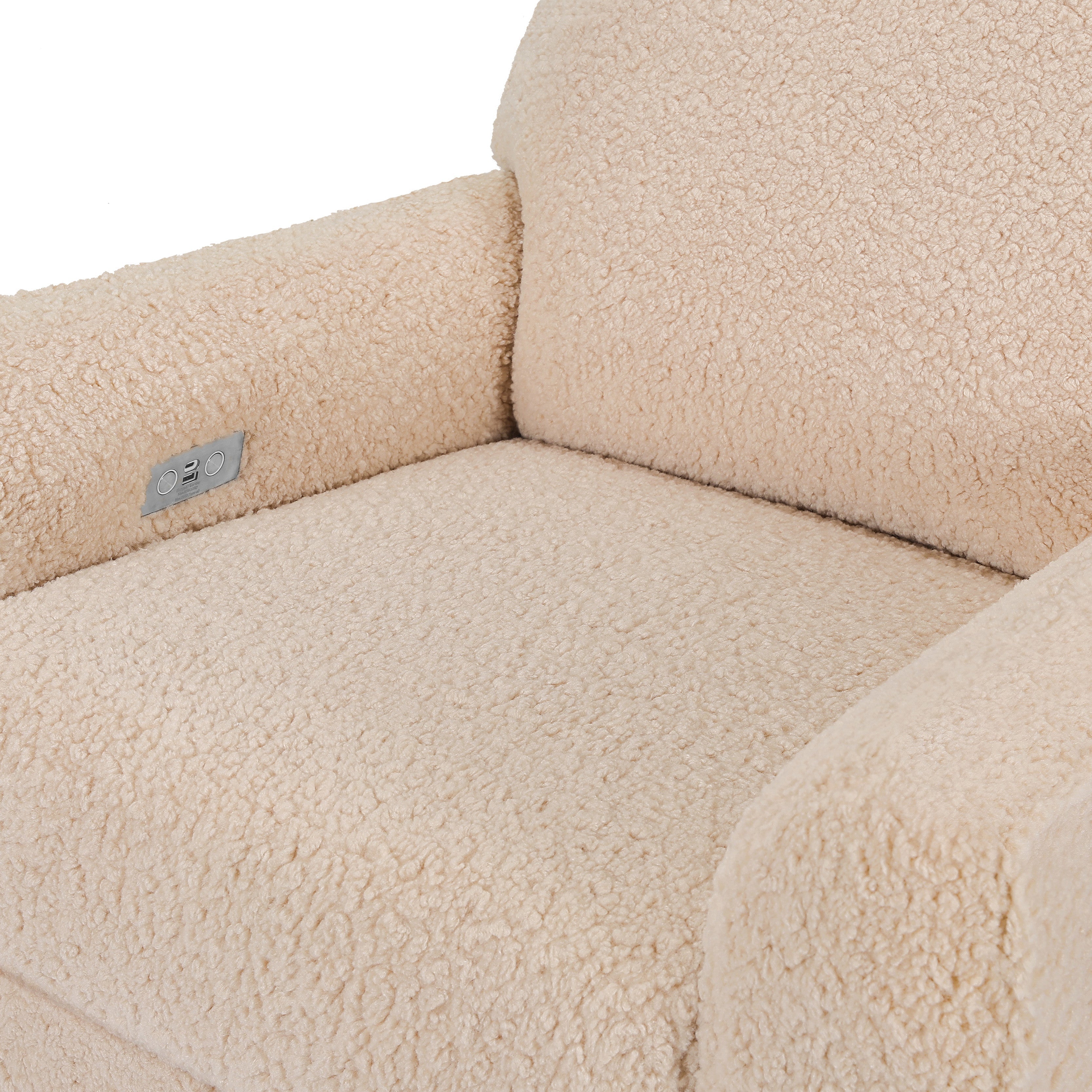 Babyletto Sunday Power Recliner and Swivel Glider in Shearling | Lullabye Shop