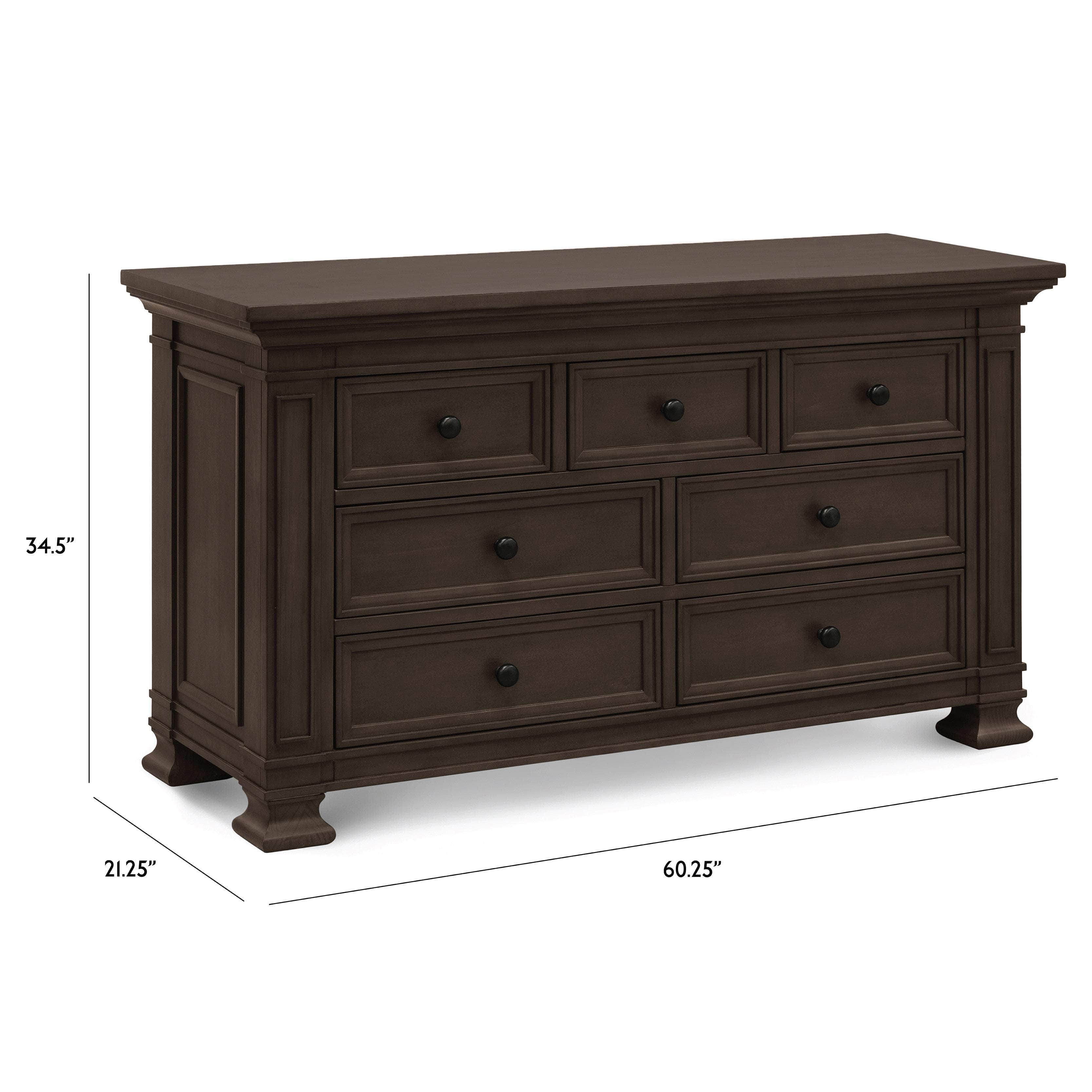 Monogram by Namesake Classic 7-Drawer Double Wide Dresser | Lullabye Shop
