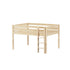 Maxtrix Twin Low Loft Bed Straight Ladder
