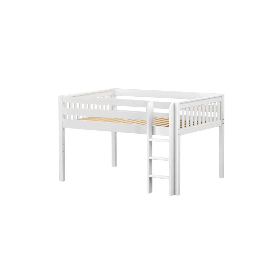 Maxtrix Twin Low Loft Bed Straight Ladder