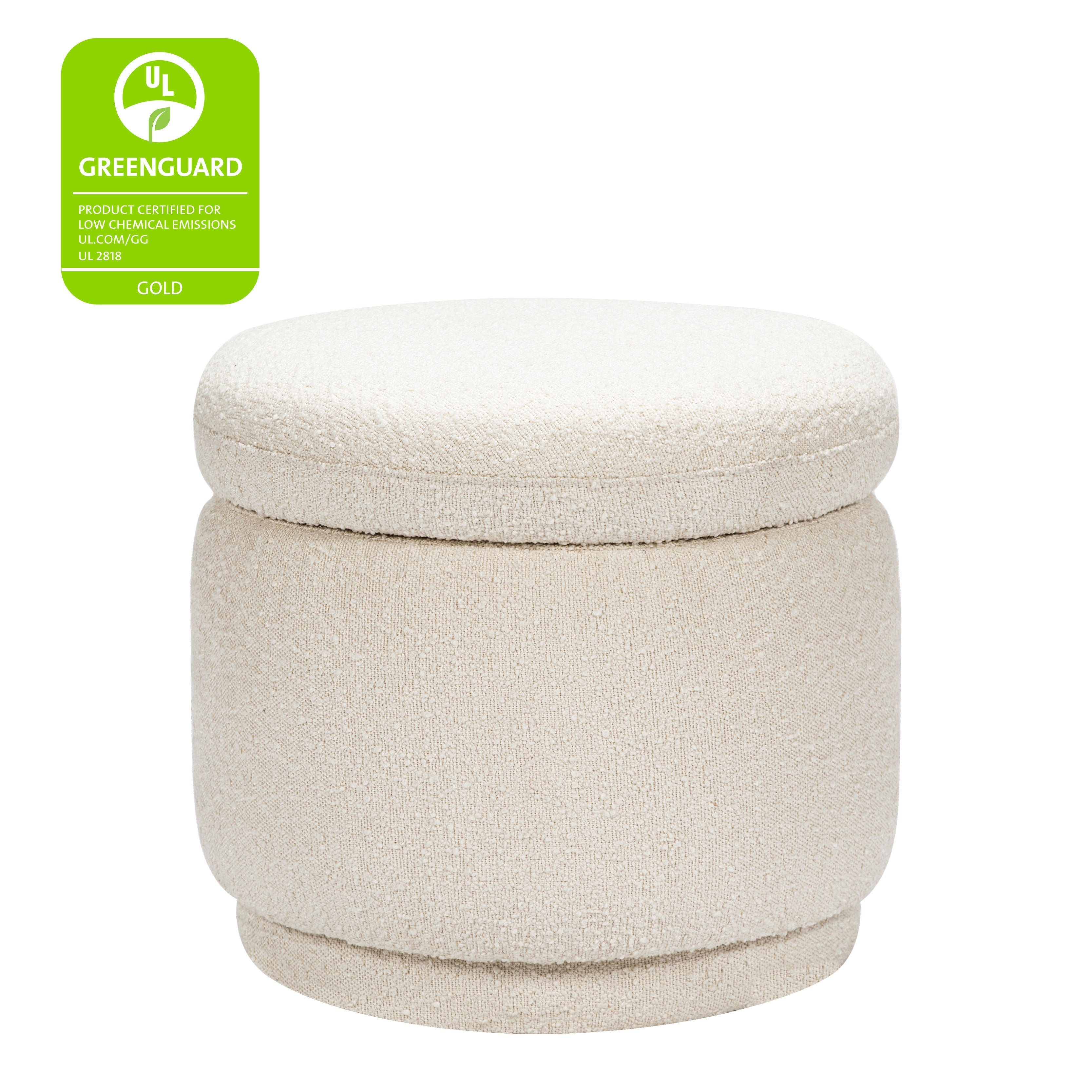 Babyletto Enoki Storage Ottoman in Boucle | Lullabye Shop
