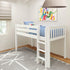 Maxtrix Twin Low Loft Bed Straight Ladder