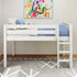 Maxtrix Twin Low Loft Bed Straight Ladder