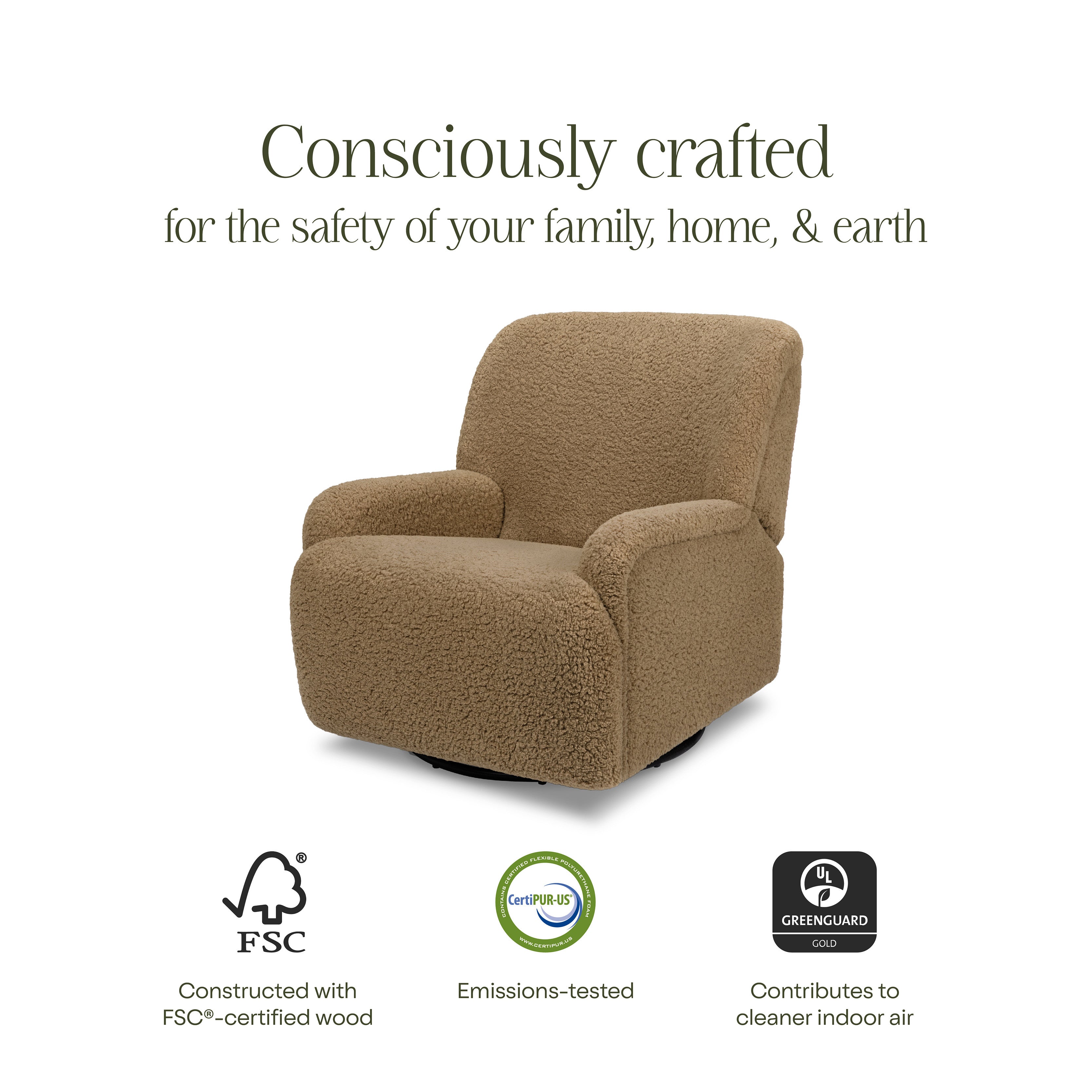 Namesake Winslow Extra Wide Recliner and Swivel Glider | Lullabye Shop