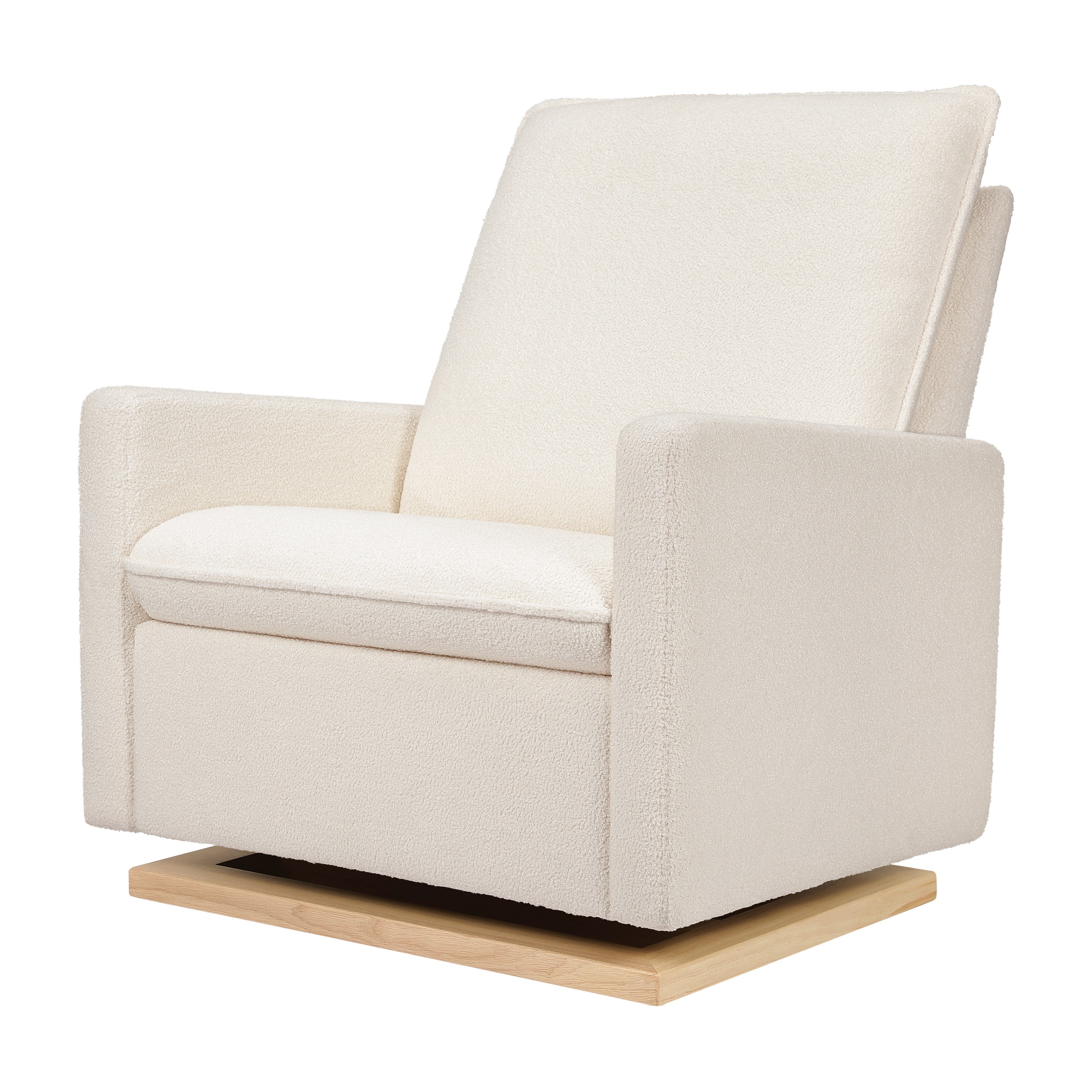 Babyletto Cali Pillowback Chair and a Half Glider in Fleece | Lullabye Shop