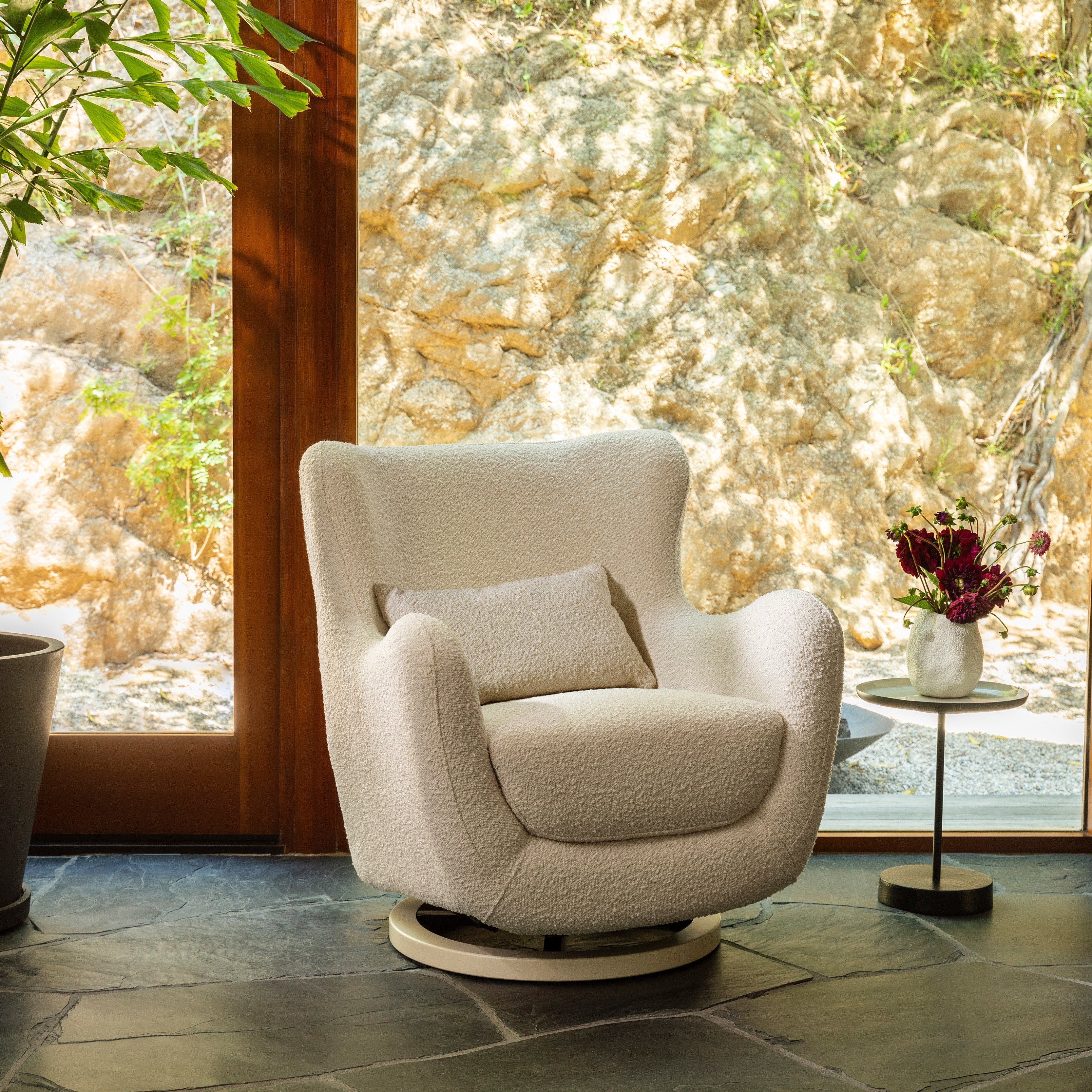 Babyletto Solstice Swivel Glider in Boucle | Lullabye Shop