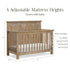 Monogram by Namesake Emory Farmhouse 4-in-1 Convertible Crib | Lullabye Shop