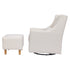 Babyletto Toco Swivel Glider and Ottoman in Eco-Performance Fabric | Water Repellent & Stain Resistant | Lullabye Shop