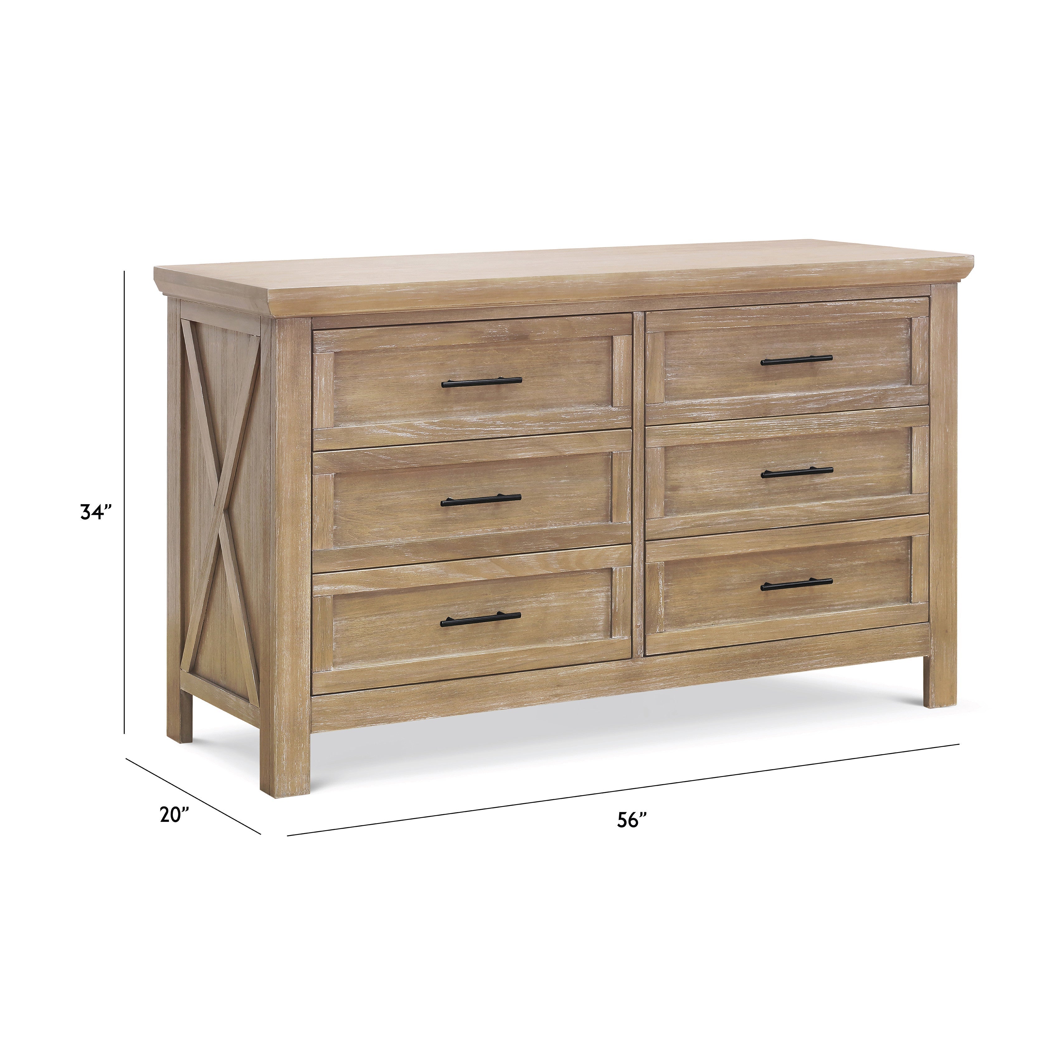 Monogram by Namesake Emory Farmhouse 6-Drawer Dresser | Lullabye Shop