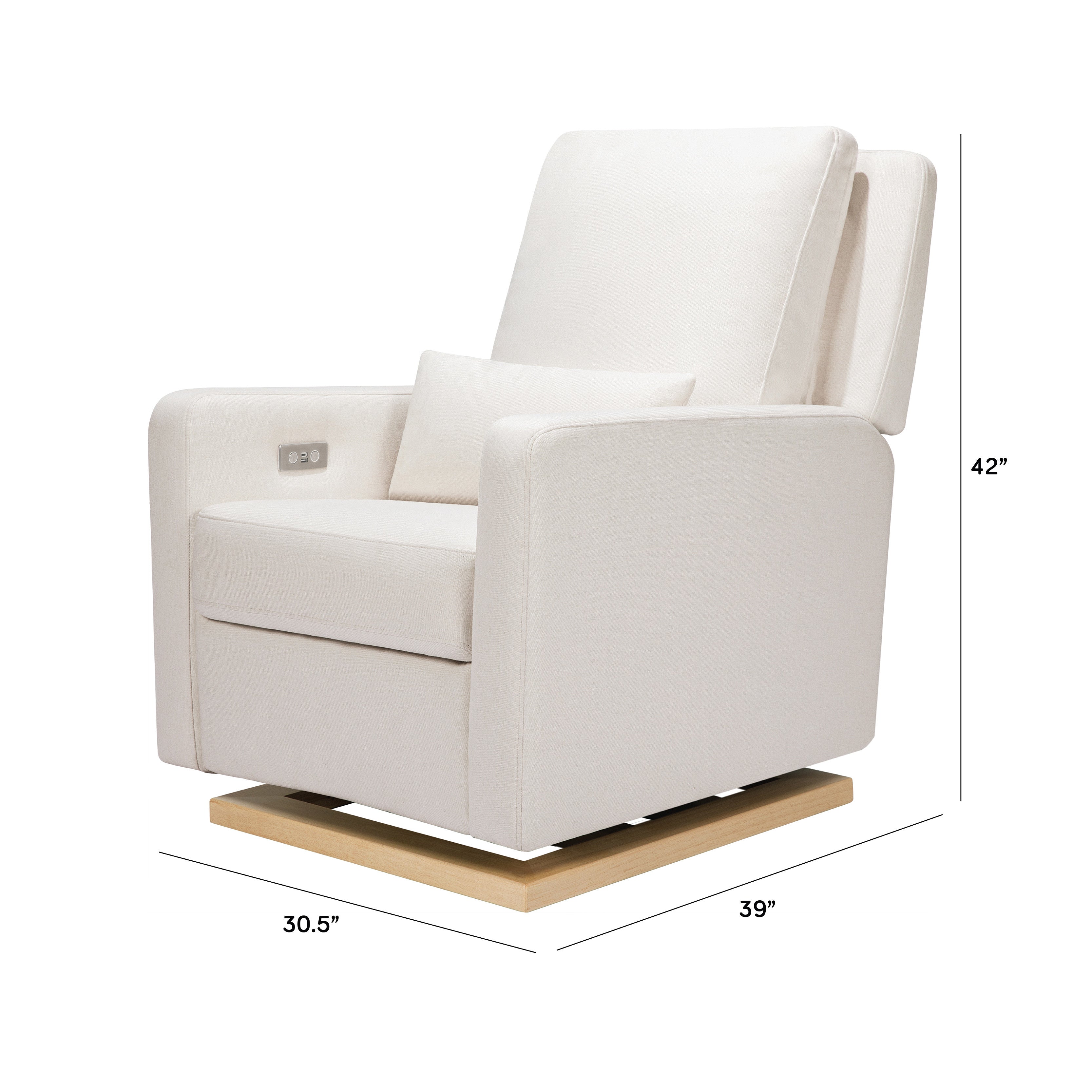 Babyletto Sigi Electronic Recliner and Glider with USB Port | Lullabye Shop