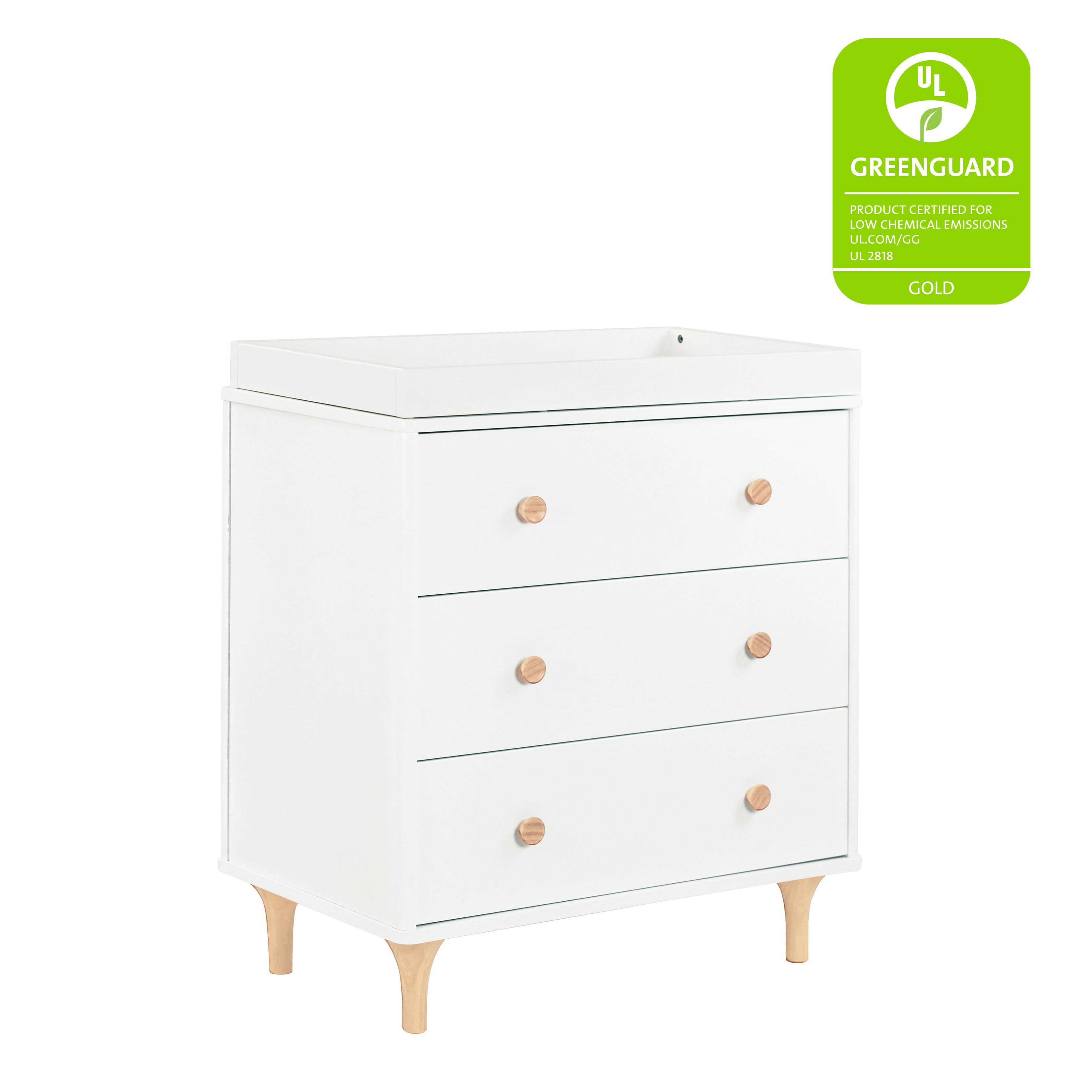 Babyletto Lolly 3-Drawer Changer Dresser with Removable Changing Tray | Lullabye Shop