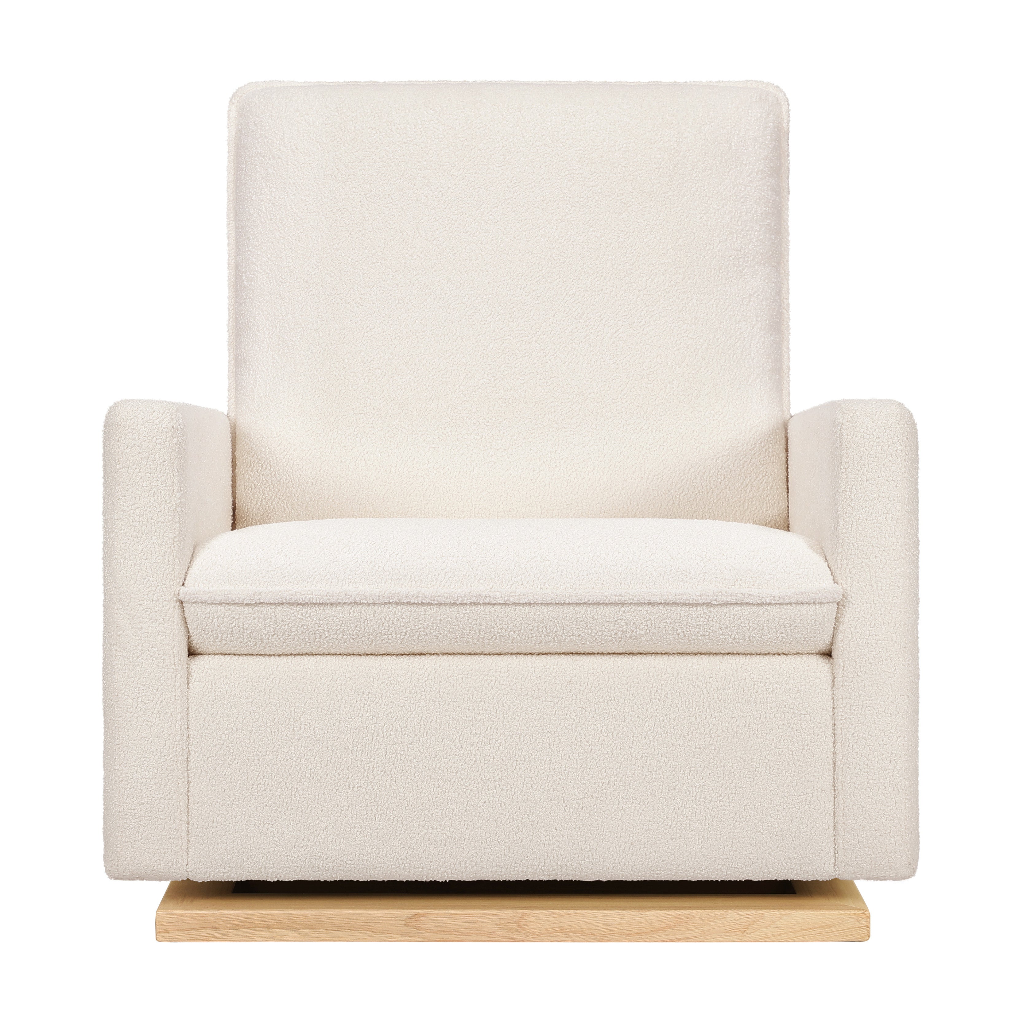 Babyletto Cali Pillowback Chair and a Half Glider in Fleece | Lullabye Shop