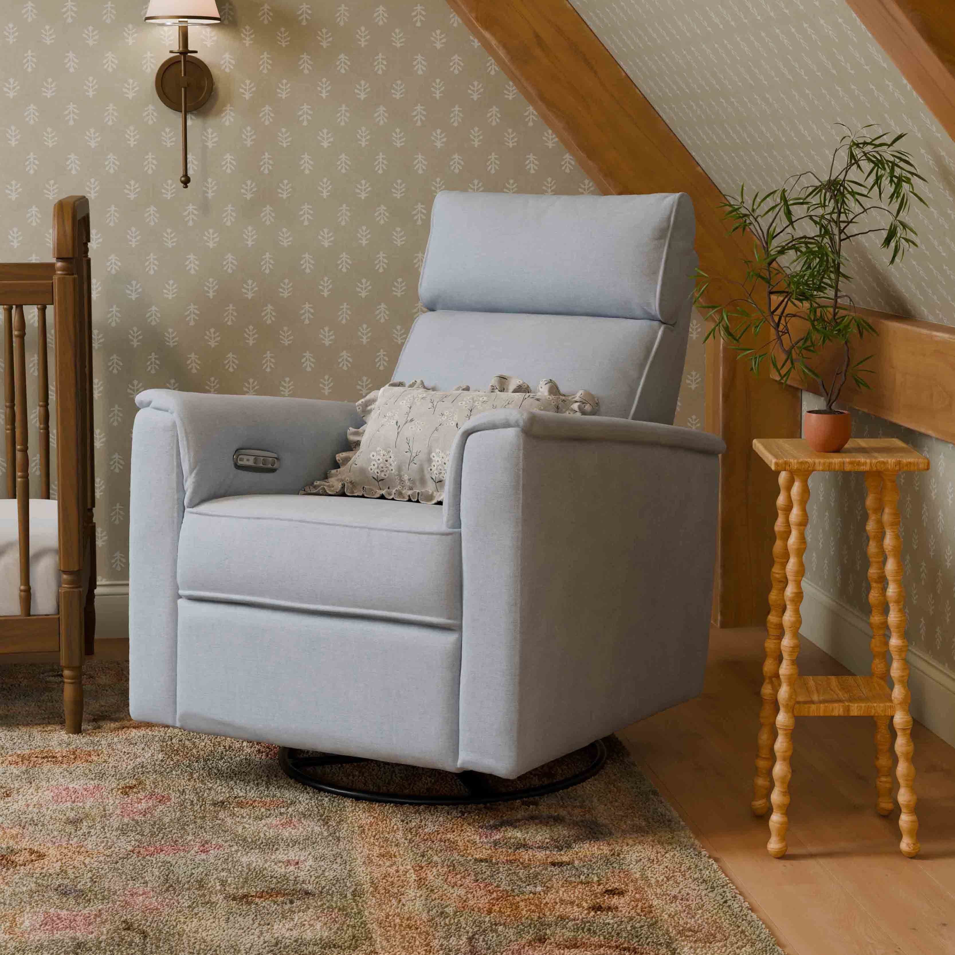 Monogram by Namesake Willa Plus Power Glider Recliner + Power Headrest | Lullabye Shop