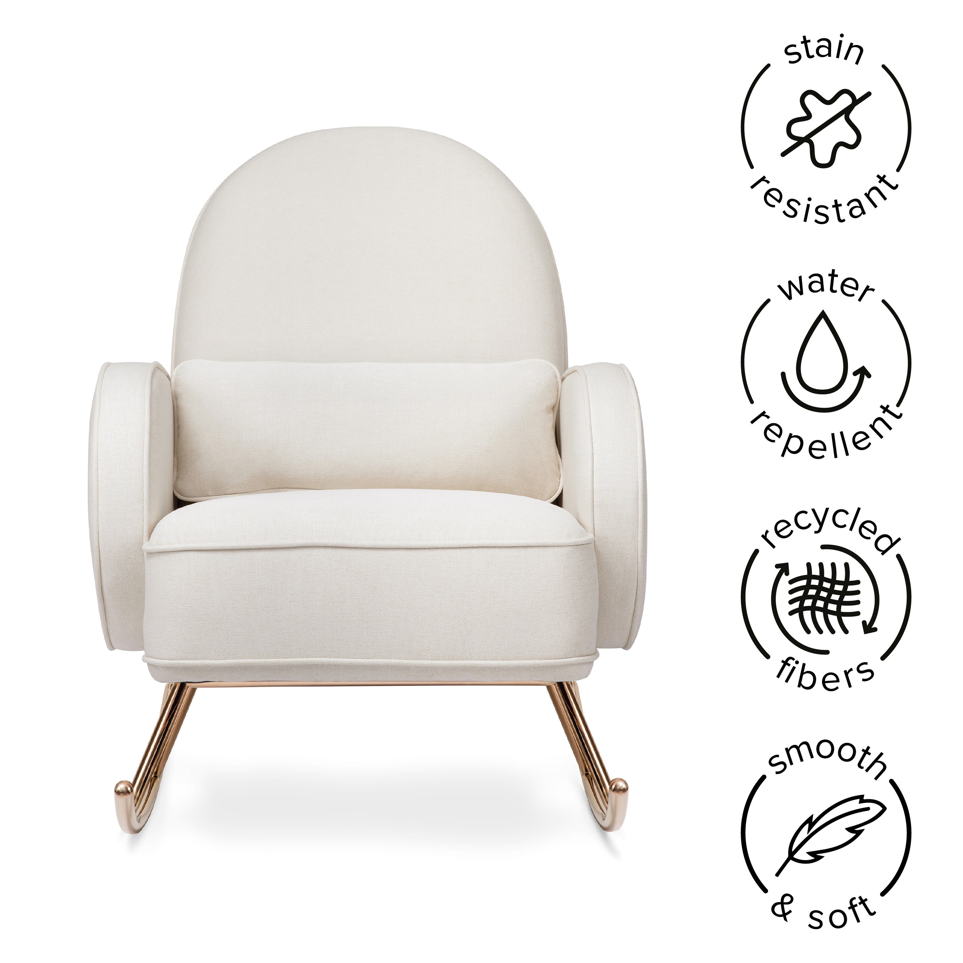 Babyletto Compass Rocker in Eco-Performance Fabric | Water Repellent & Stain Resistant | Lullabye Shop