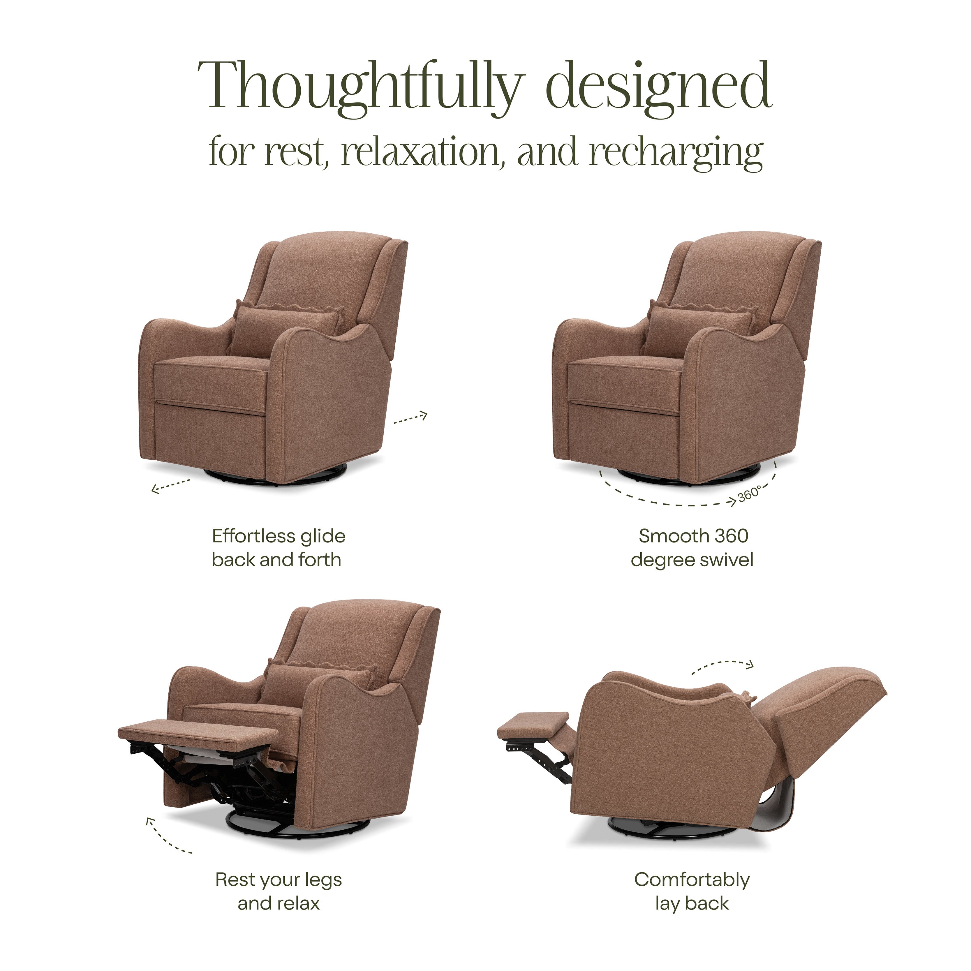 Namesake Devon Recliner and Swivel Glider | Lullabye Shop