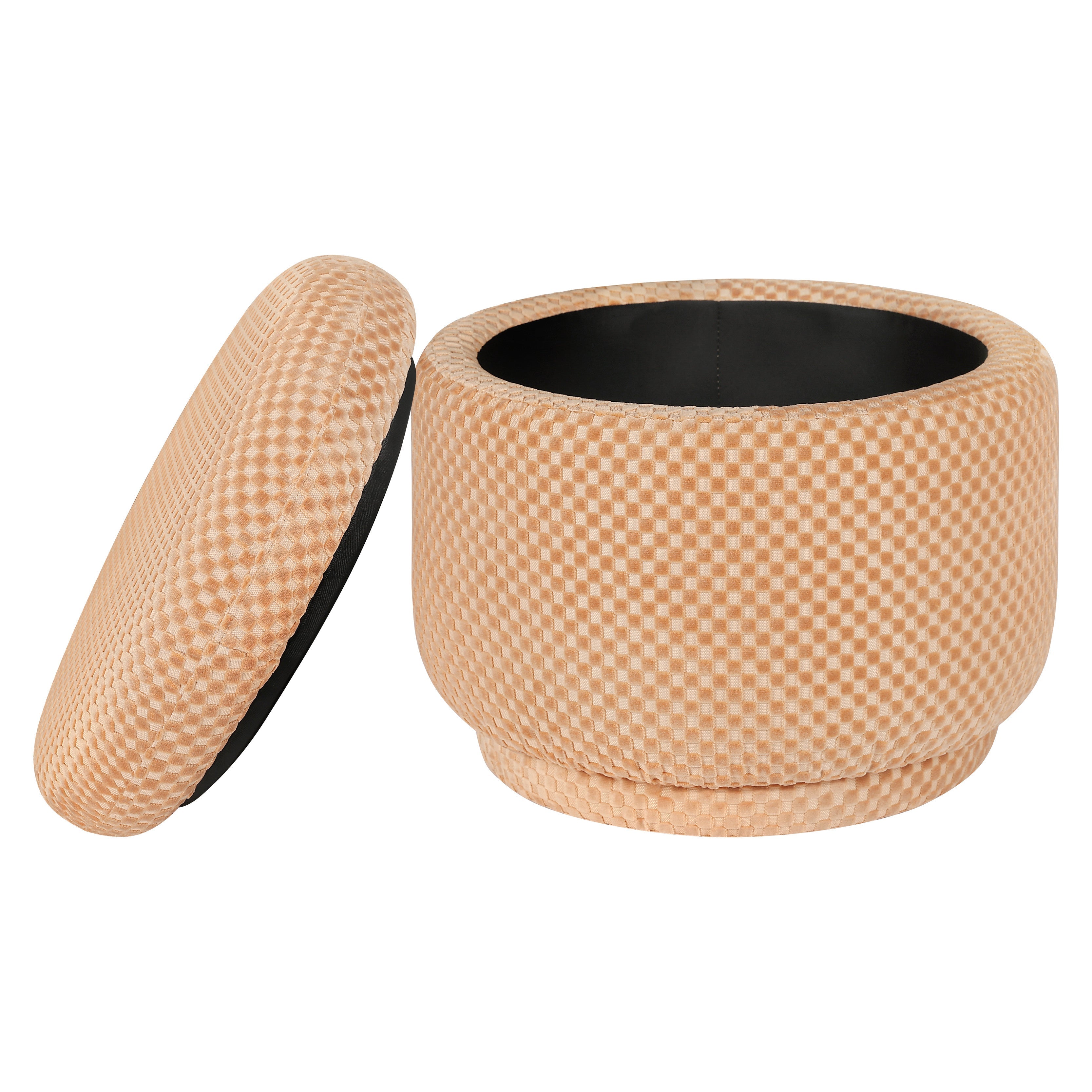 Babyletto Enoki Storage Ottoman in Velvet Checker | Lullabye Shop