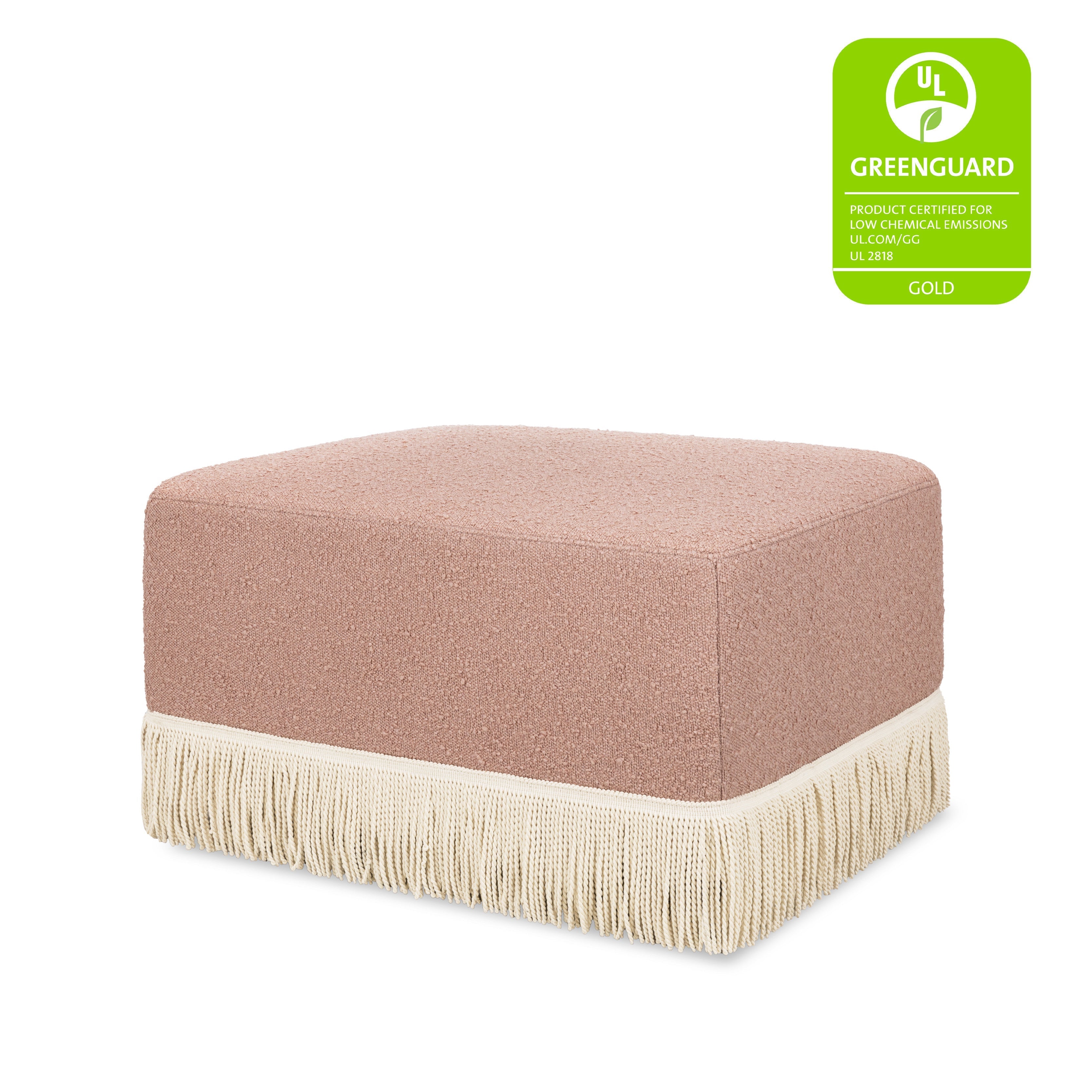 Namesake Crawford Gliding Ottoman | Boucle with Tassel Fringe | Lullabye Shop