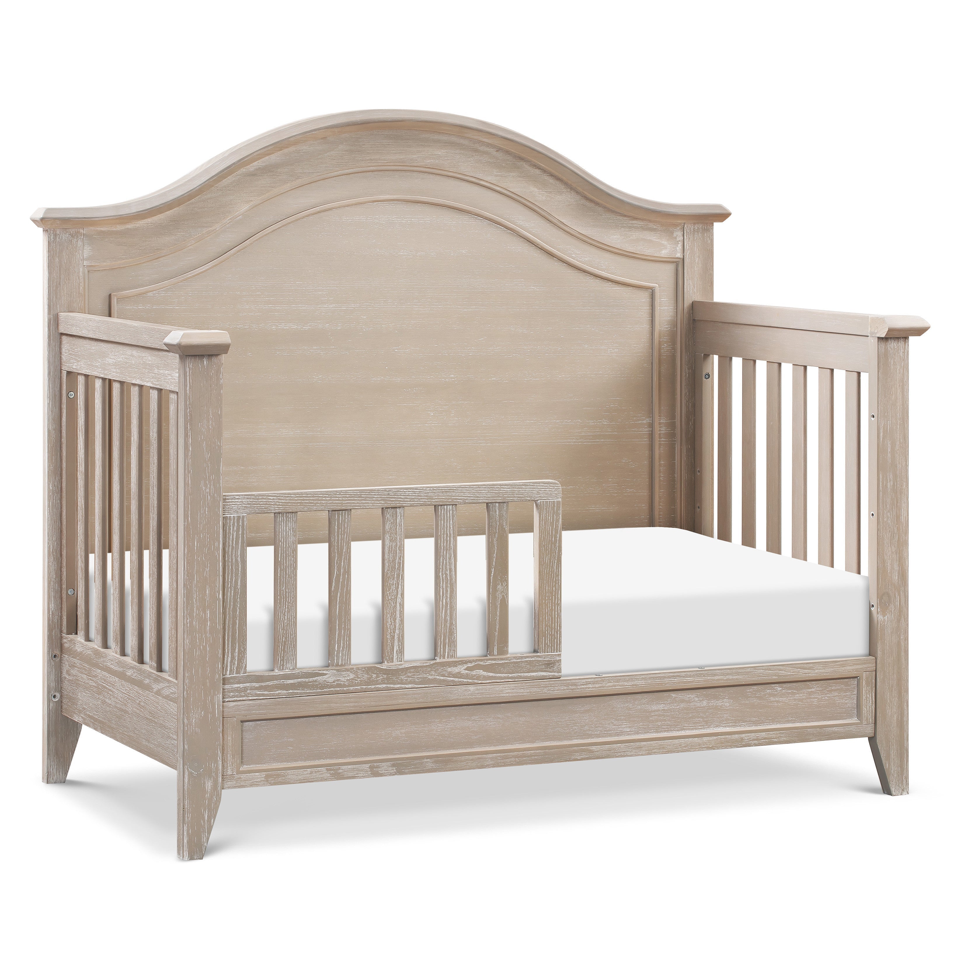 Monogram by Namesake Beckett Rustic 4-in-1 Convertible Curve Top Crib | Lullabye Shop