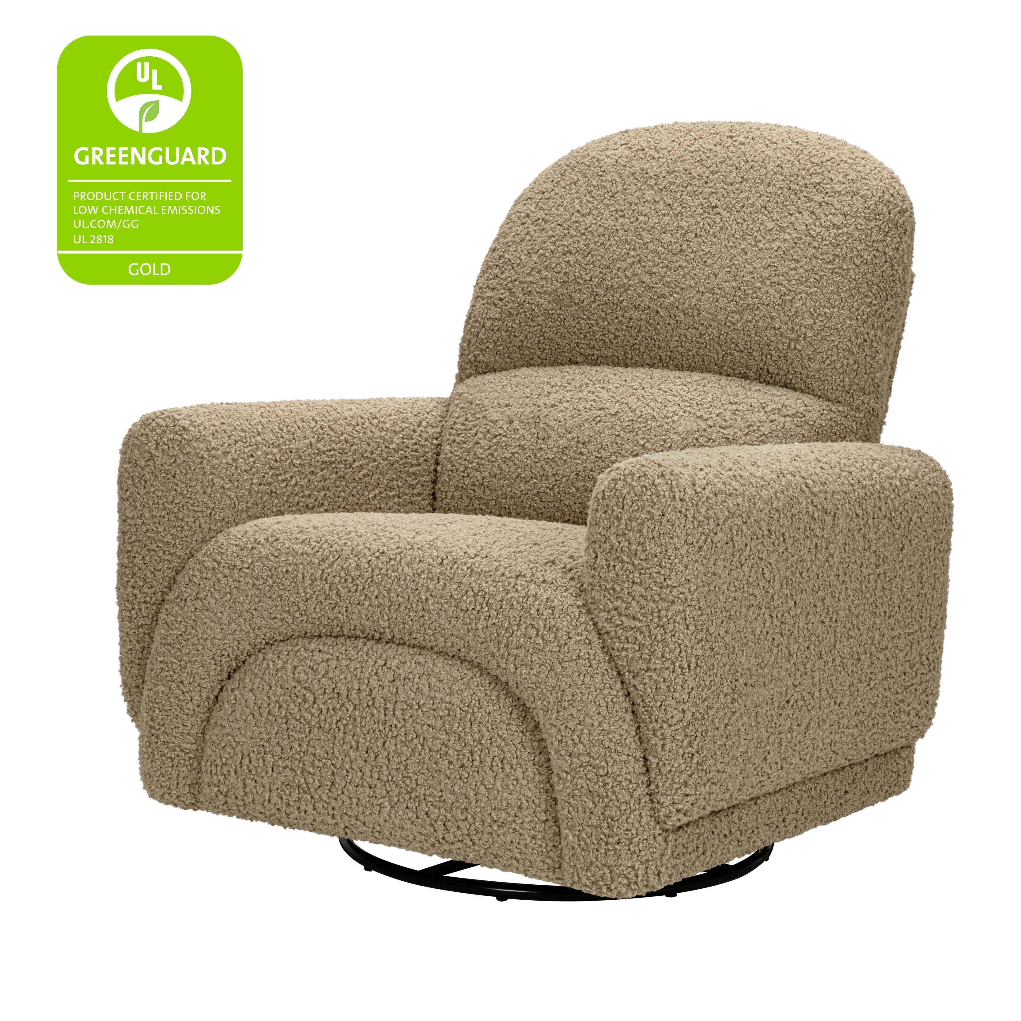 Babyletto Rainbow Recliner and Swivel Glider in Teddy Loop | Lullabye Shop