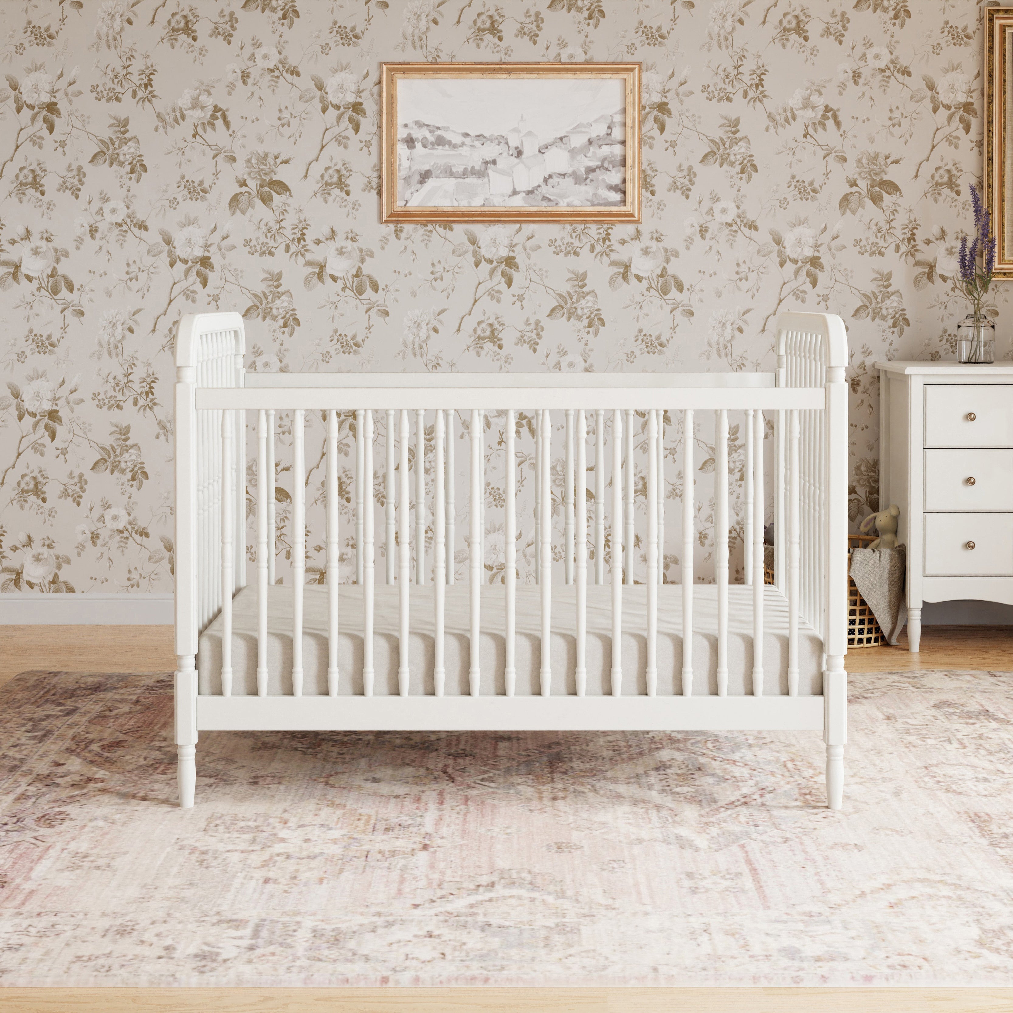 Namesake Liberty 3-in-1 Convertible Spindle Crib with Toddler Bed Conversion Kit | Lullabye Shop