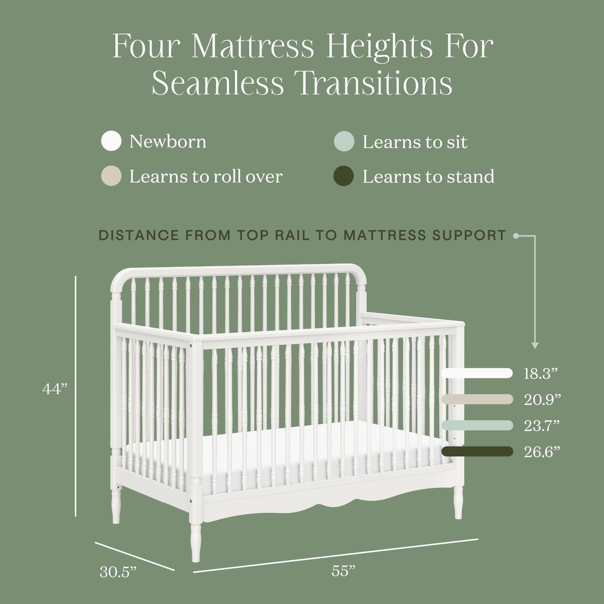 Namesake Liberty 4-in-1 Convertible Spindle Crib