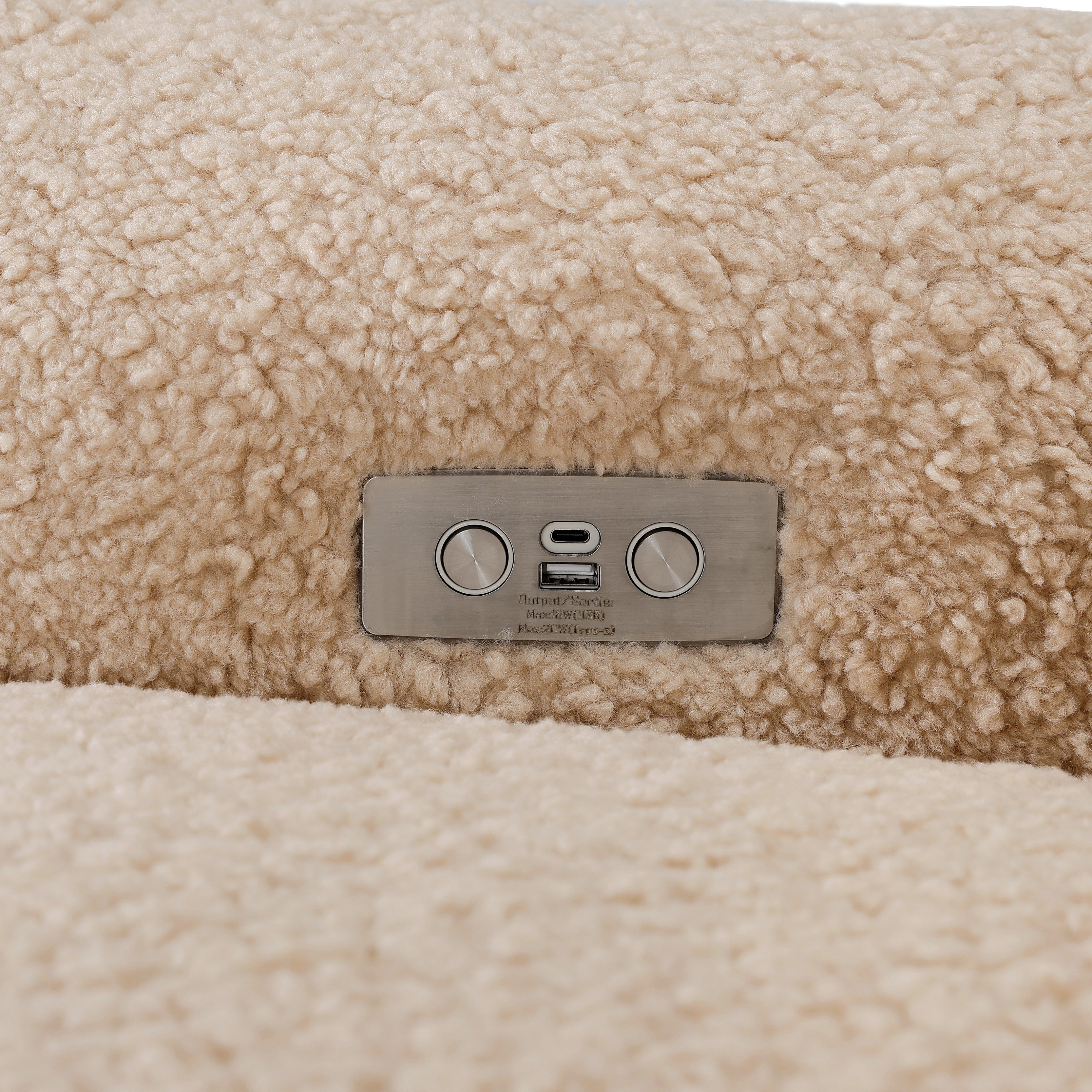 Babyletto Sunday Power Recliner and Swivel Glider in Shearling | Lullabye Shop