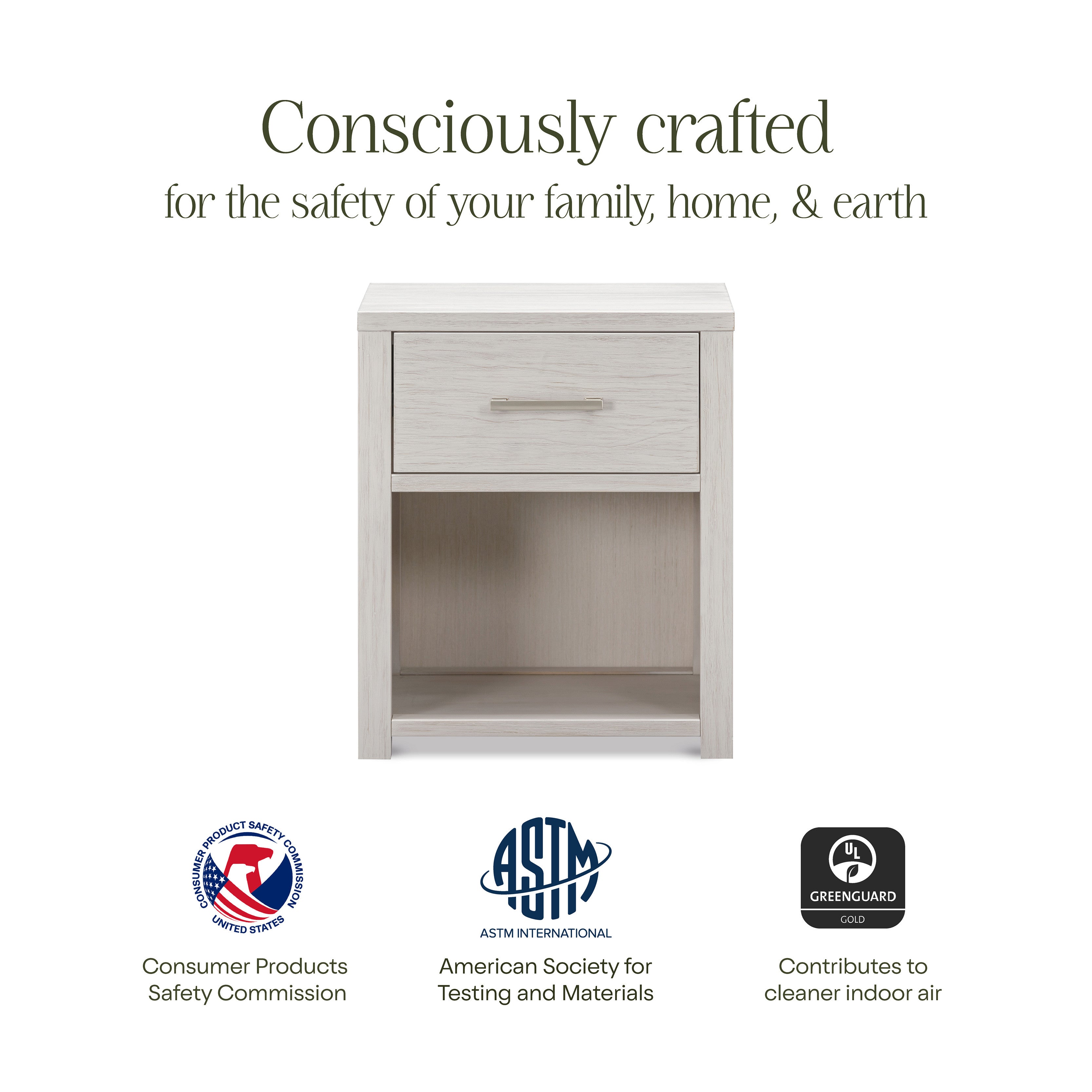 Monogram by Namesake Hemsted Nightstand | Lullabye Shop