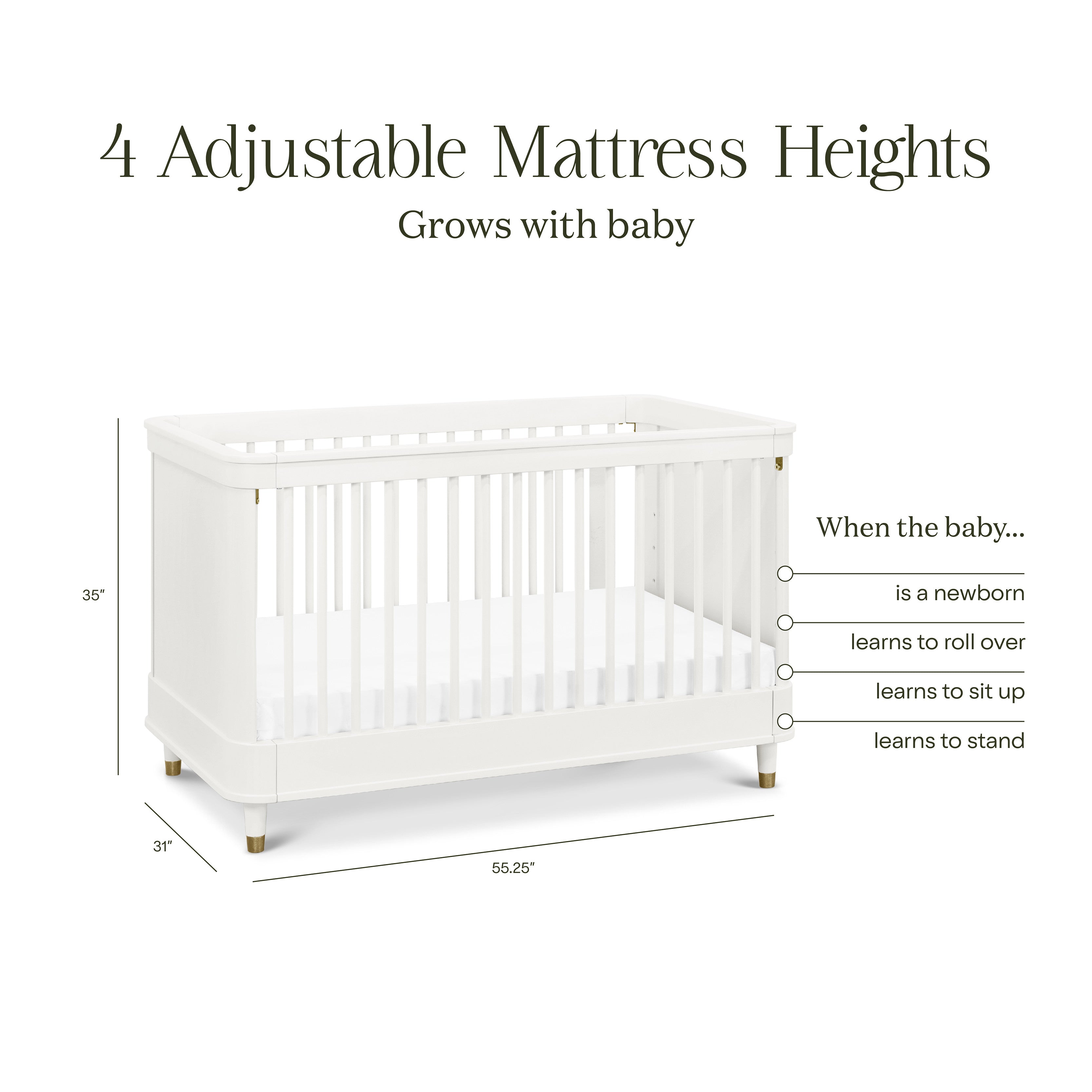 Namesake Tanner 3-in-1 Convertible Crib | Lullabye Shop