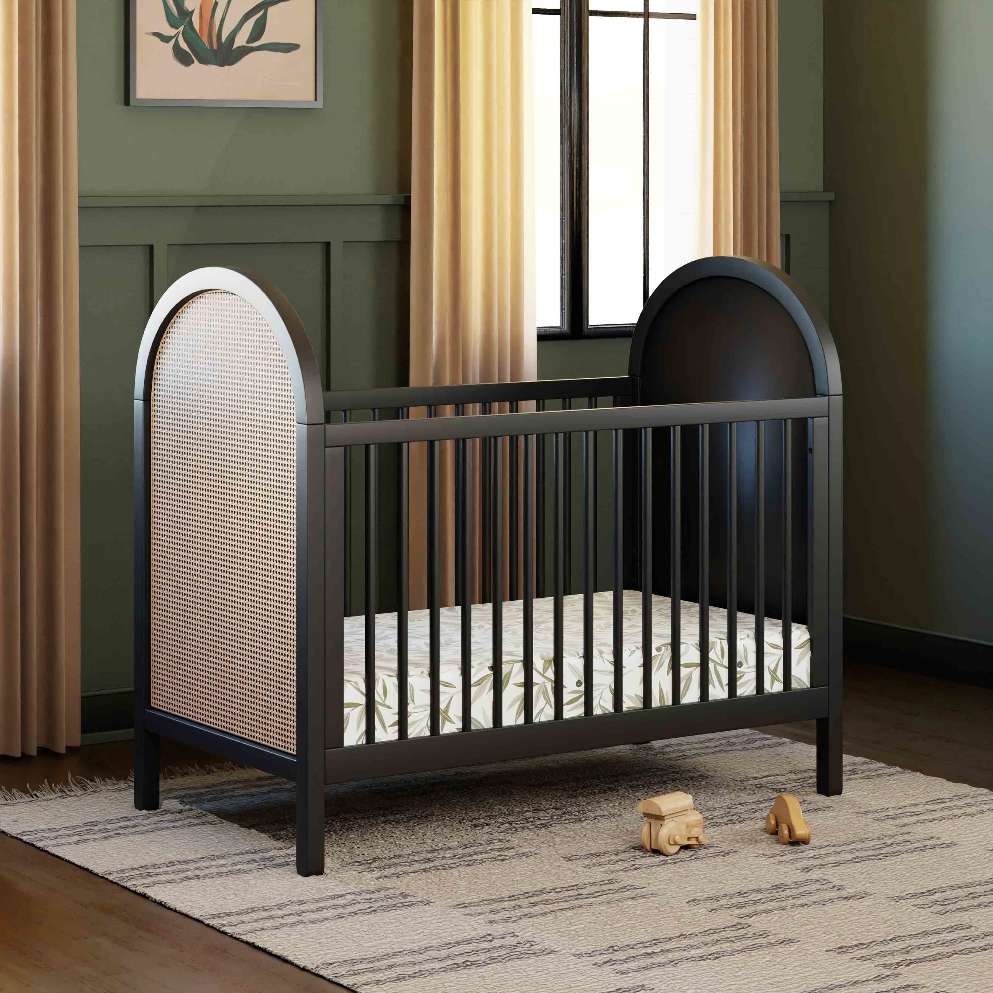Babyletto Bondi Cane 3-in-1 Convertible Crib with Toddler Bed Conversion Kit | Lullabye Shop