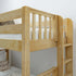 Maxtrix Twin XL over Queen High Bunk Bed with Straight Ladder on End and Trundle Bed