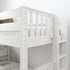 Maxtrix Twin XL over Queen High Bunk Bed with Straight Ladder on End and Trundle Bed