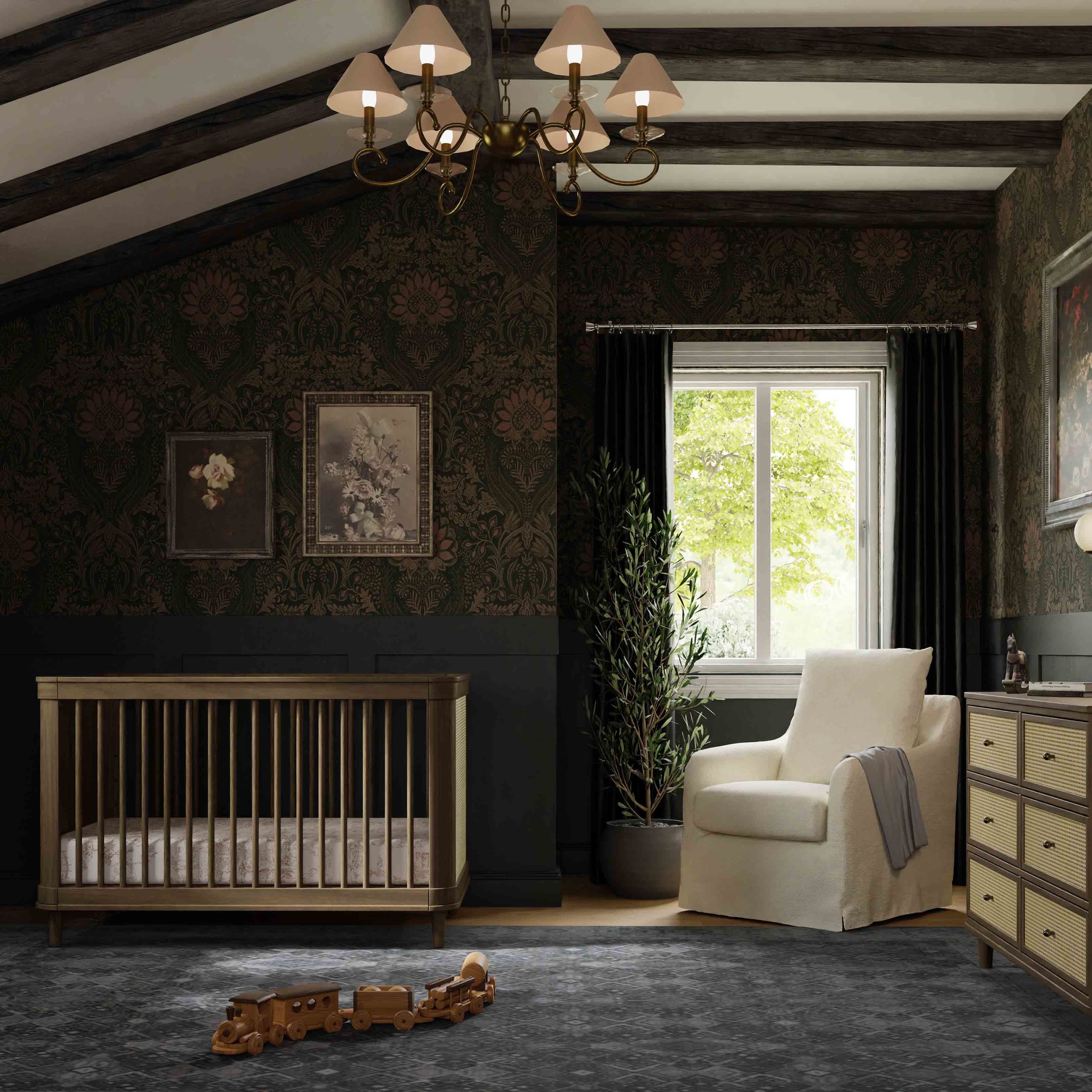 Namesake Marin with Cane 3-in-1 Convertible Crib | Lullabye Shop