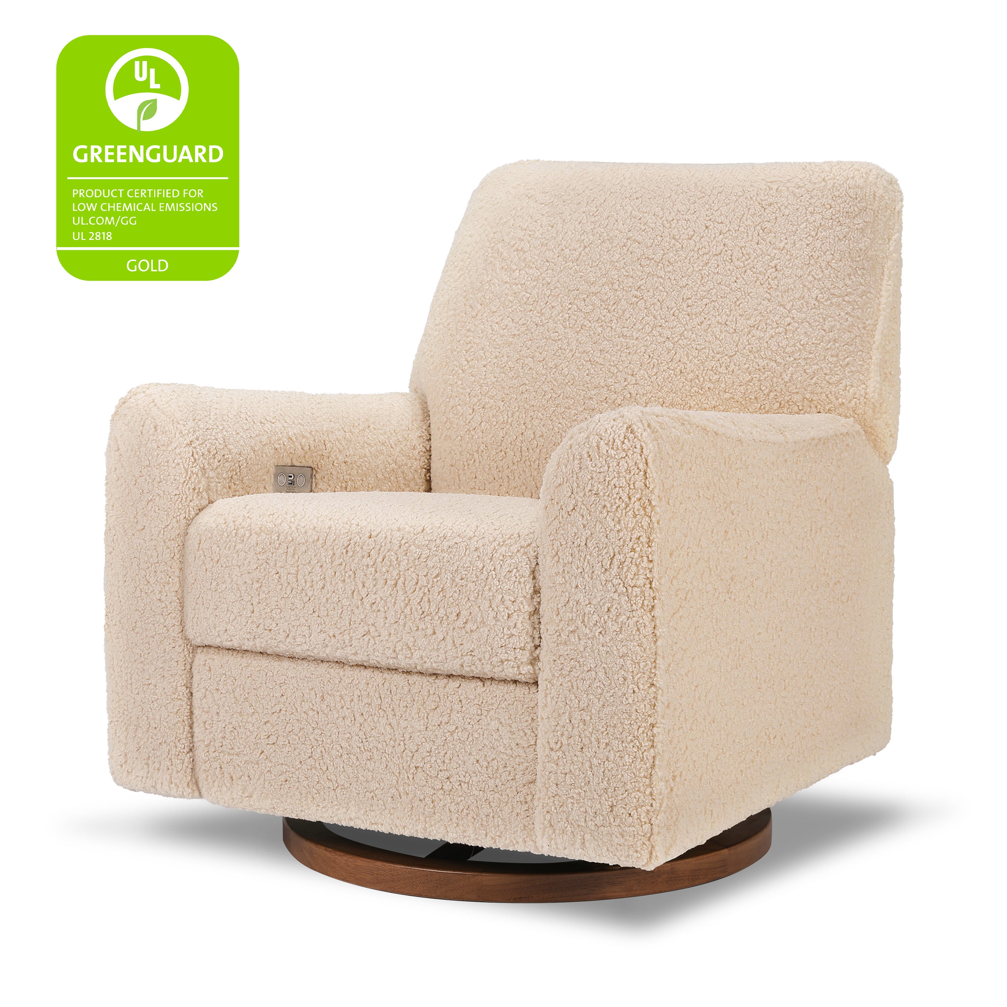 Babyletto Sunday Power Recliner and Swivel Glider in Shearling | Lullabye Shop