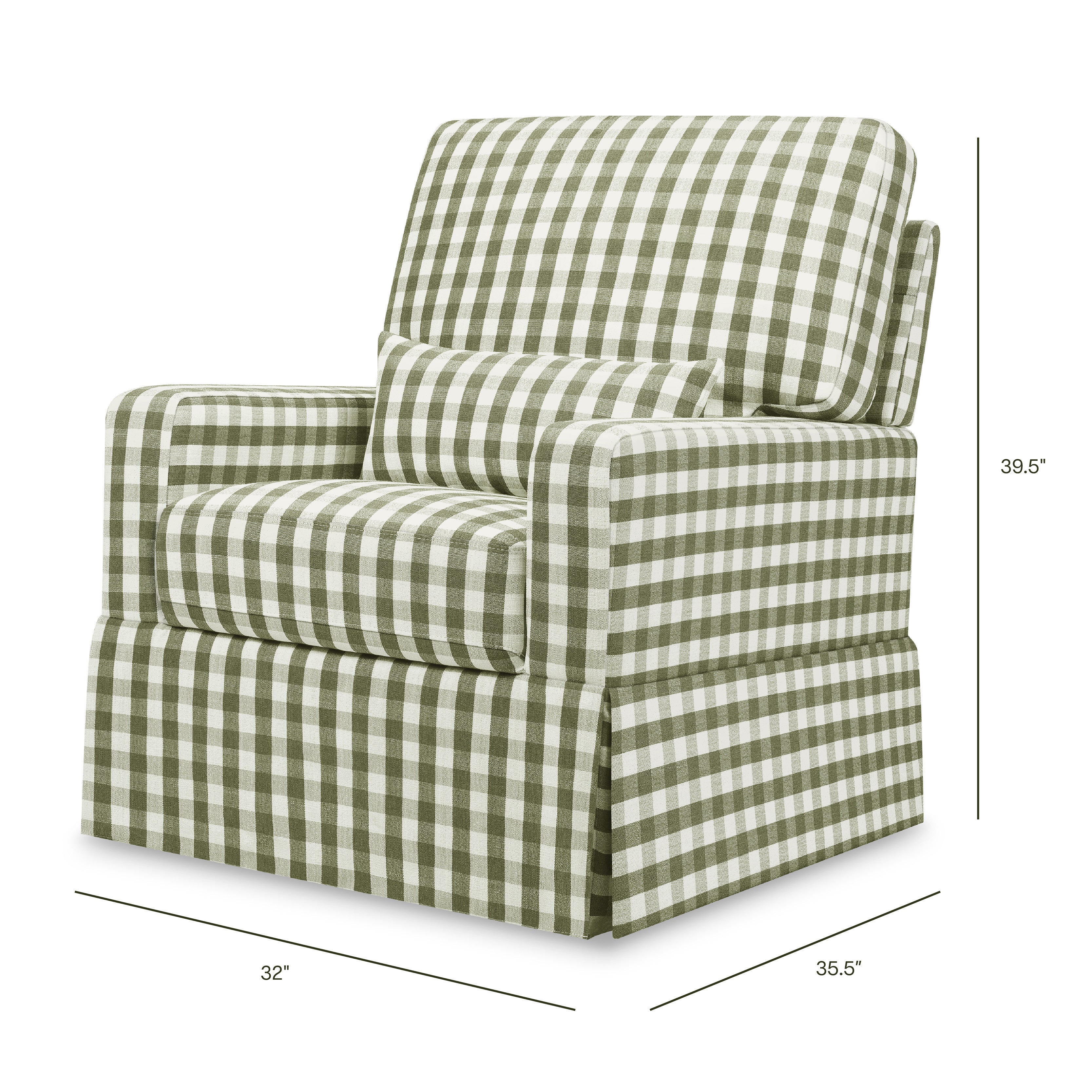 Namesake Crawford Pillowback Comfort Swivel Glider | Lullabye Shop