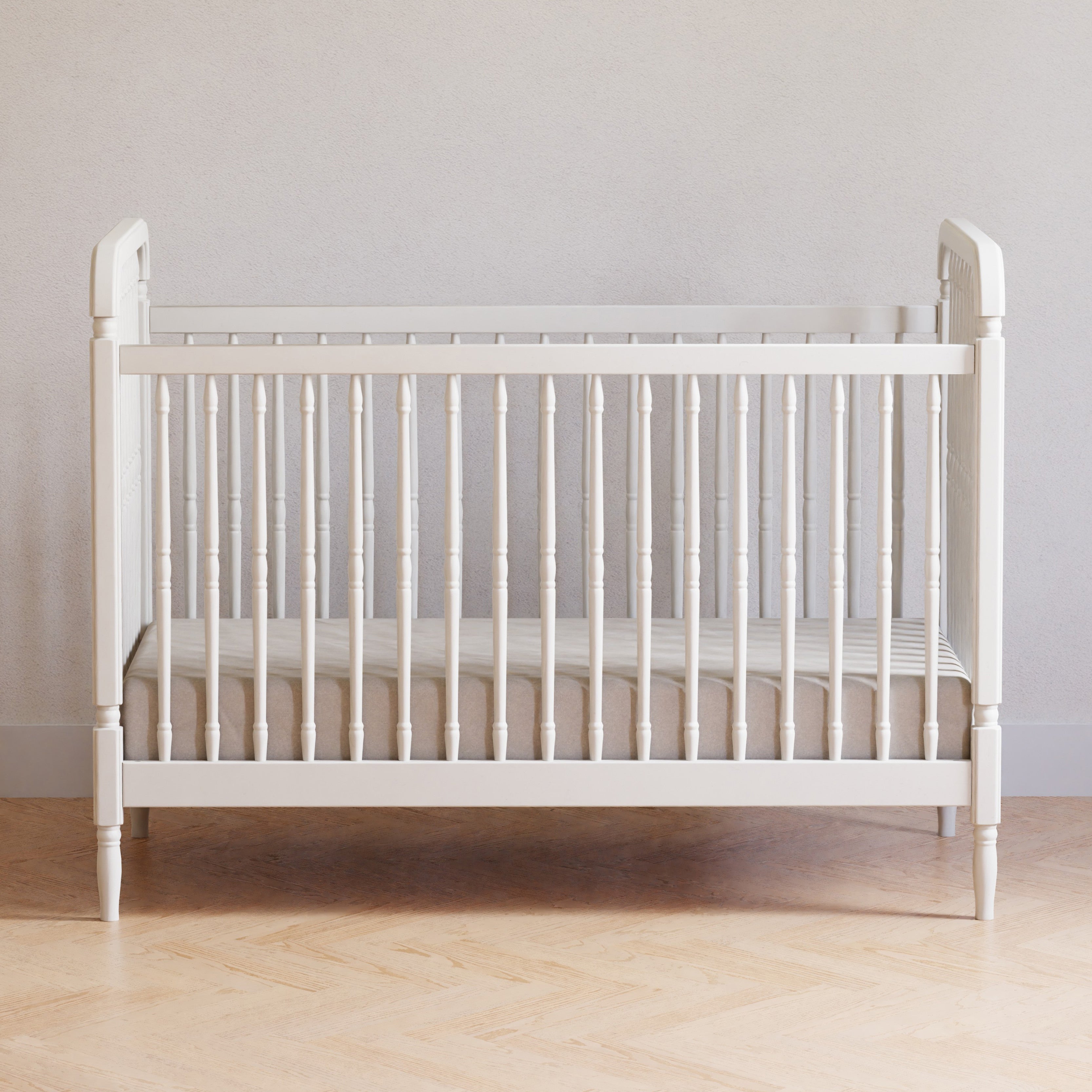 Namesake Liberty 3-in-1 Convertible Spindle Crib with Toddler Bed Conversion Kit | Lullabye Shop
