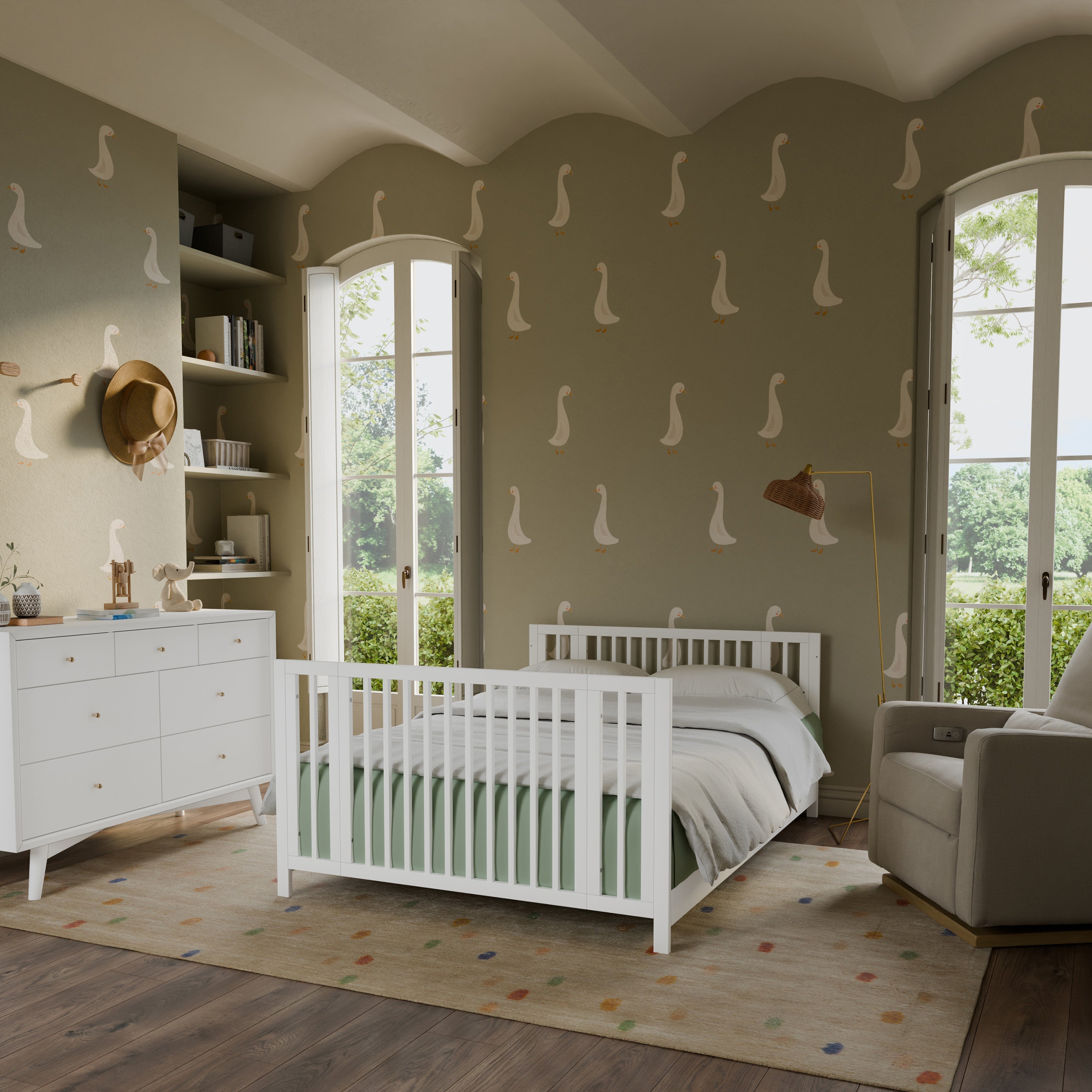Babyletto Rolli 9-in-1 Convertible All-Stages Crib with Bassinet & Toddler Bed Conversion Kits | Lullabye Shop