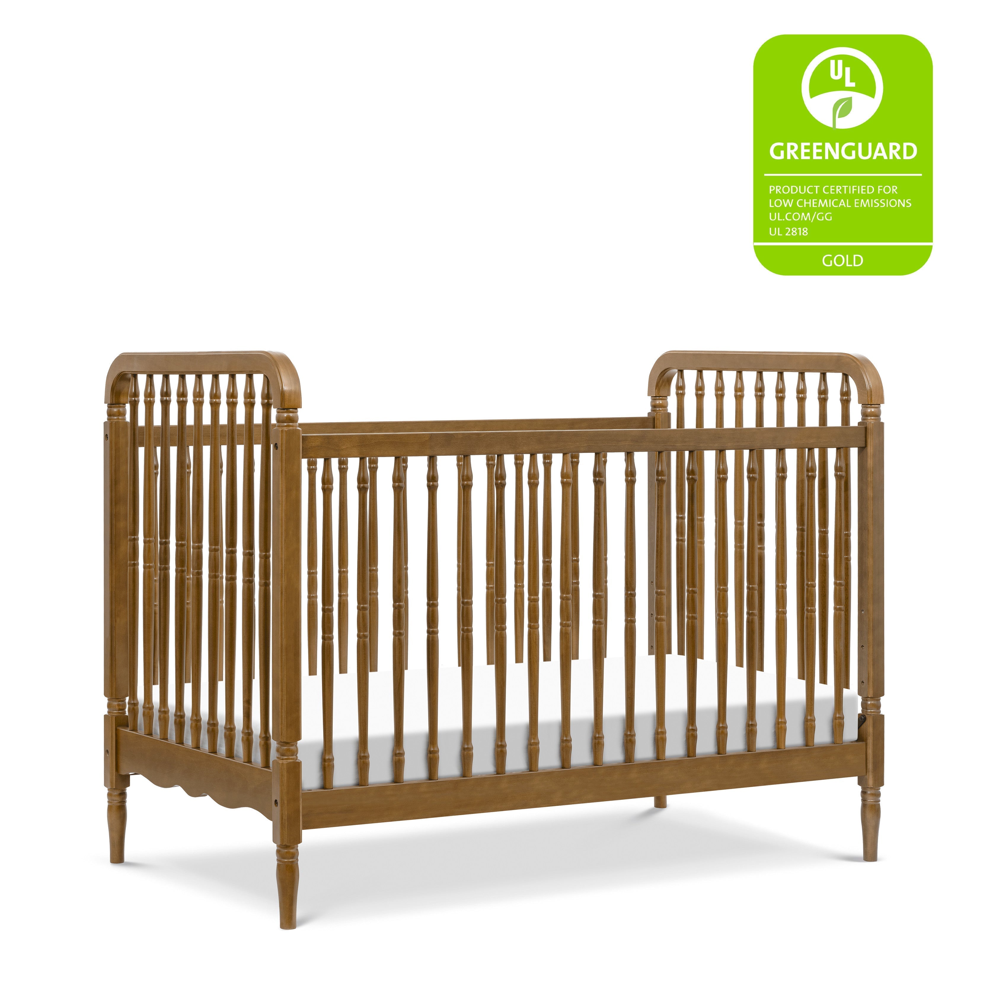 Namesake Liberty 3-in-1 Convertible Spindle Crib with Toddler Bed Conversion Kit | Lullabye Shop
