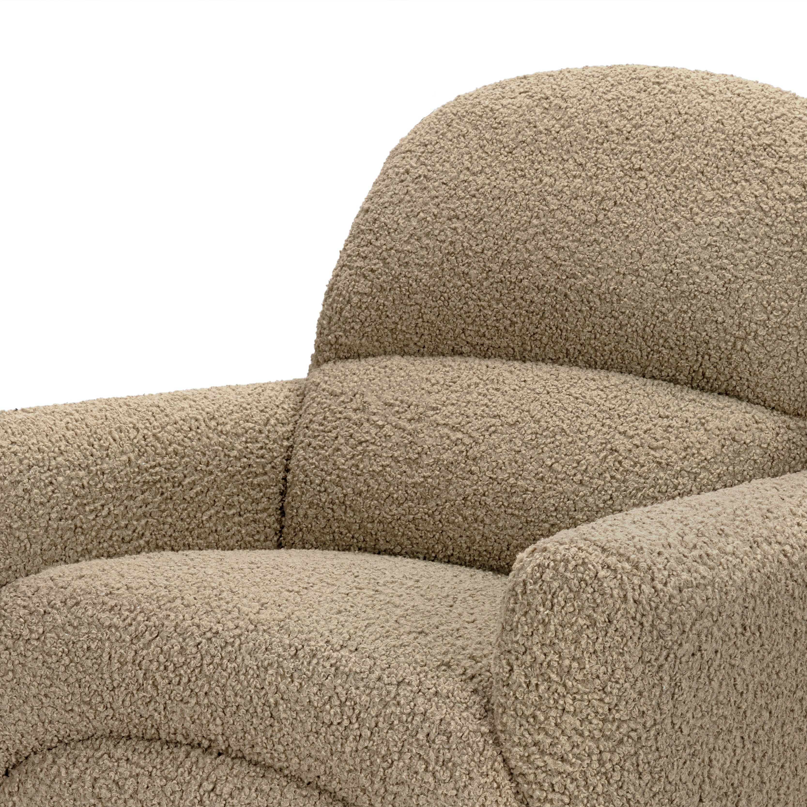 Babyletto Rainbow Recliner and Swivel Glider in Teddy Loop | Lullabye Shop