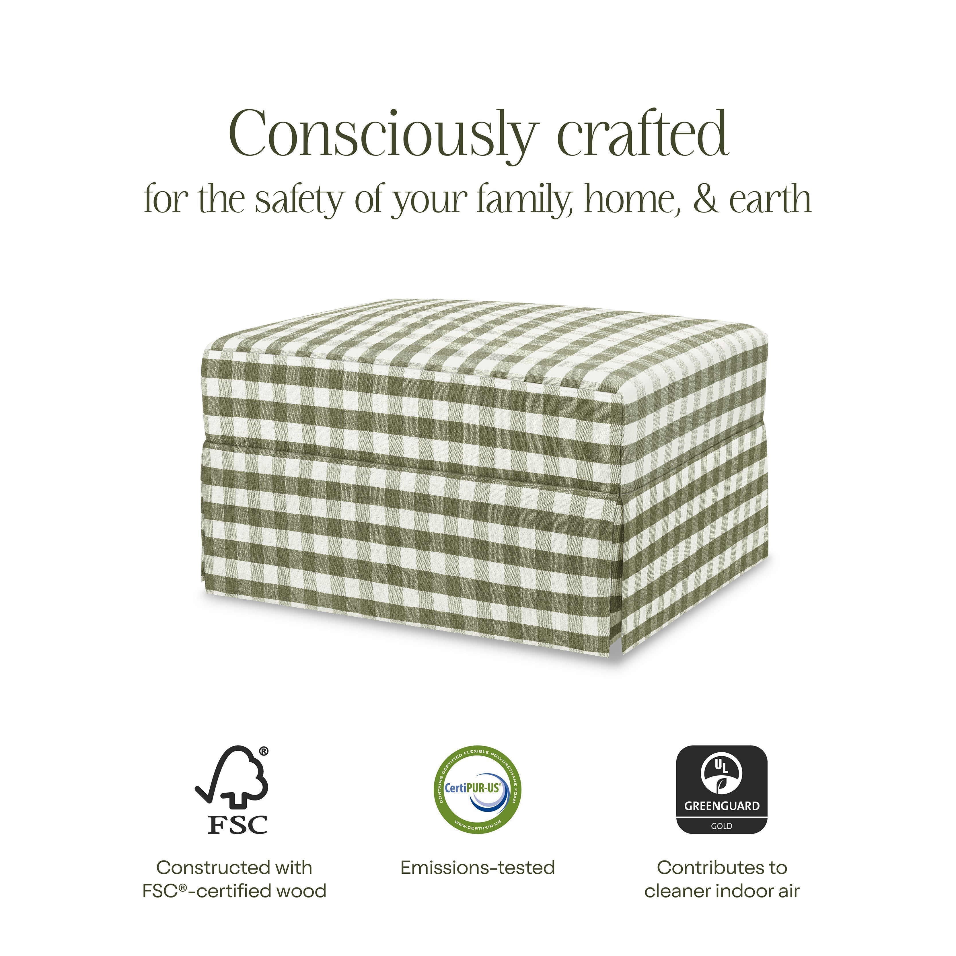 Namesake Crawford Gliding Ottoman | Lullabye Shop
