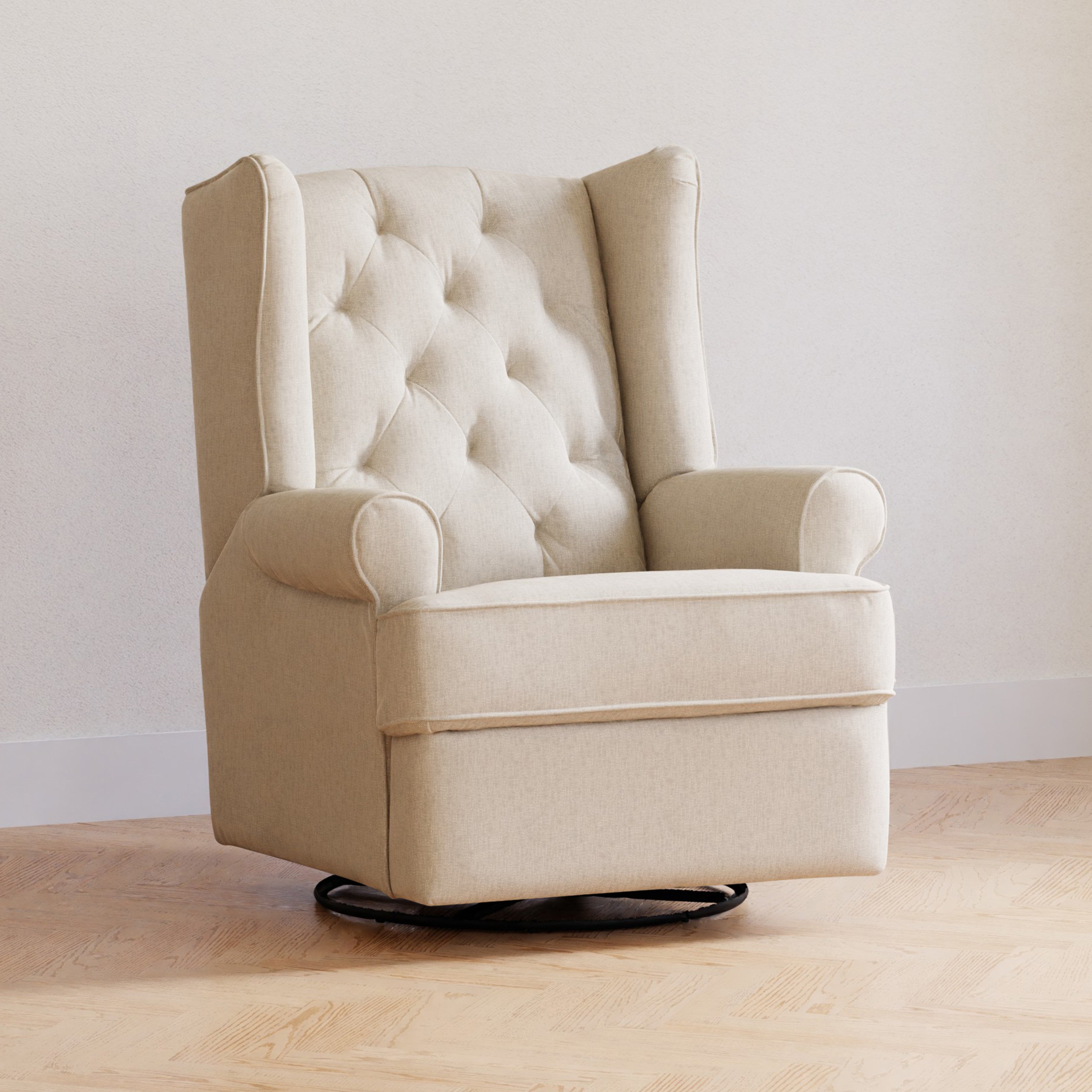Namesake Harbour Electronic Recliner and Swivel Glider in Eco-Performance Fabric with USB port | Water Repellent & Stain Resistant | Lullabye Shop