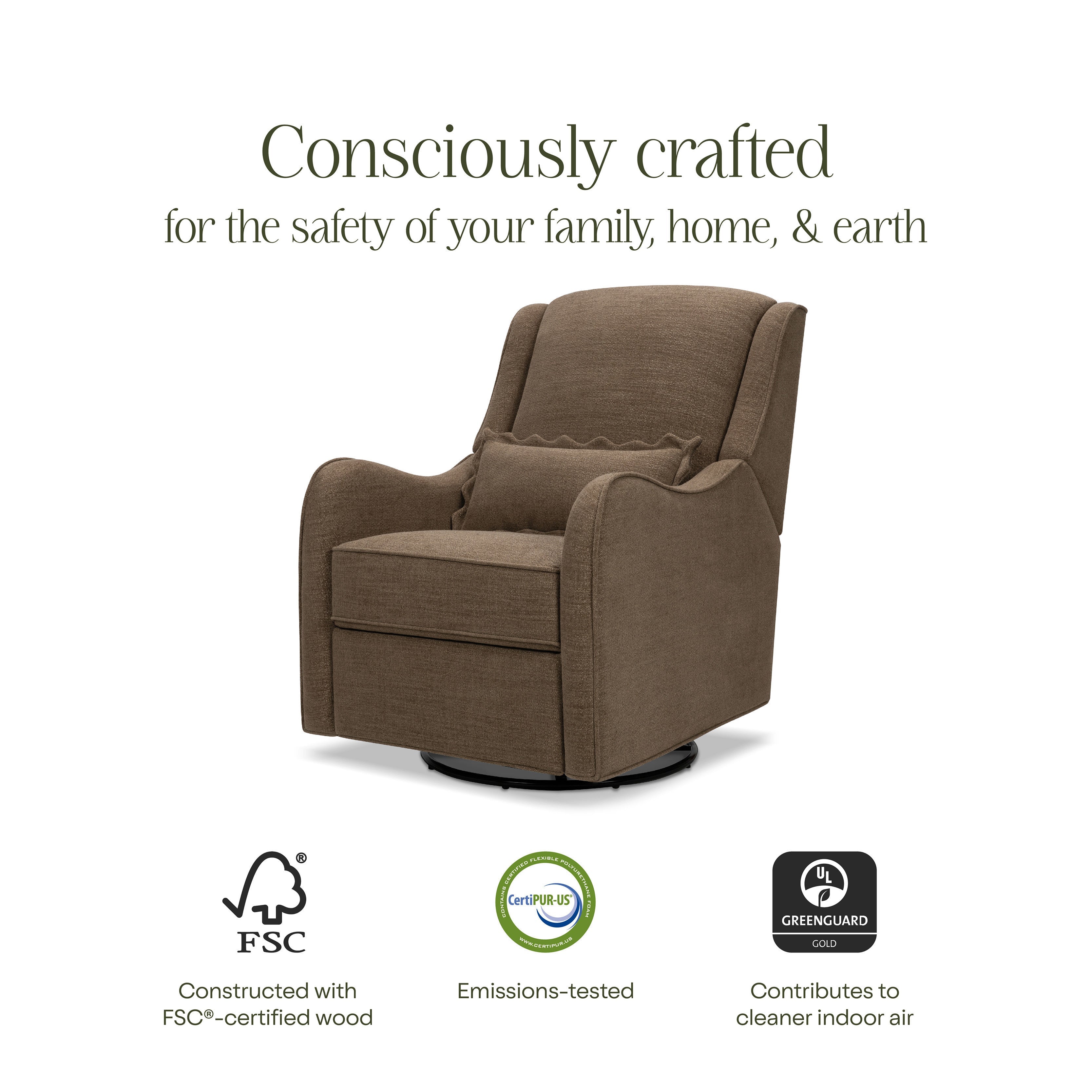 Namesake Devon Recliner and Swivel Glider | Lullabye Shop