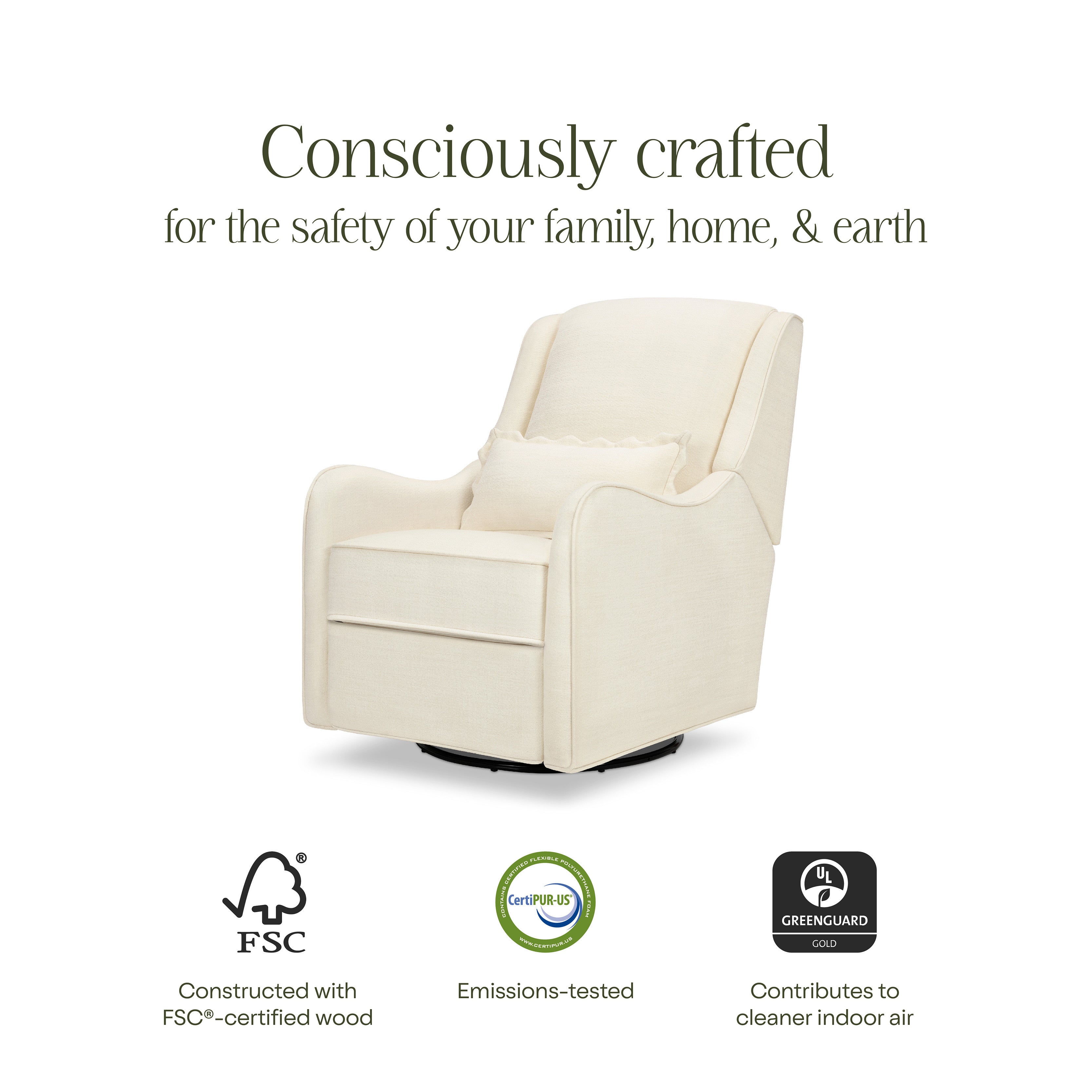 Namesake Devon Recliner and Swivel Glider | Lullabye Shop