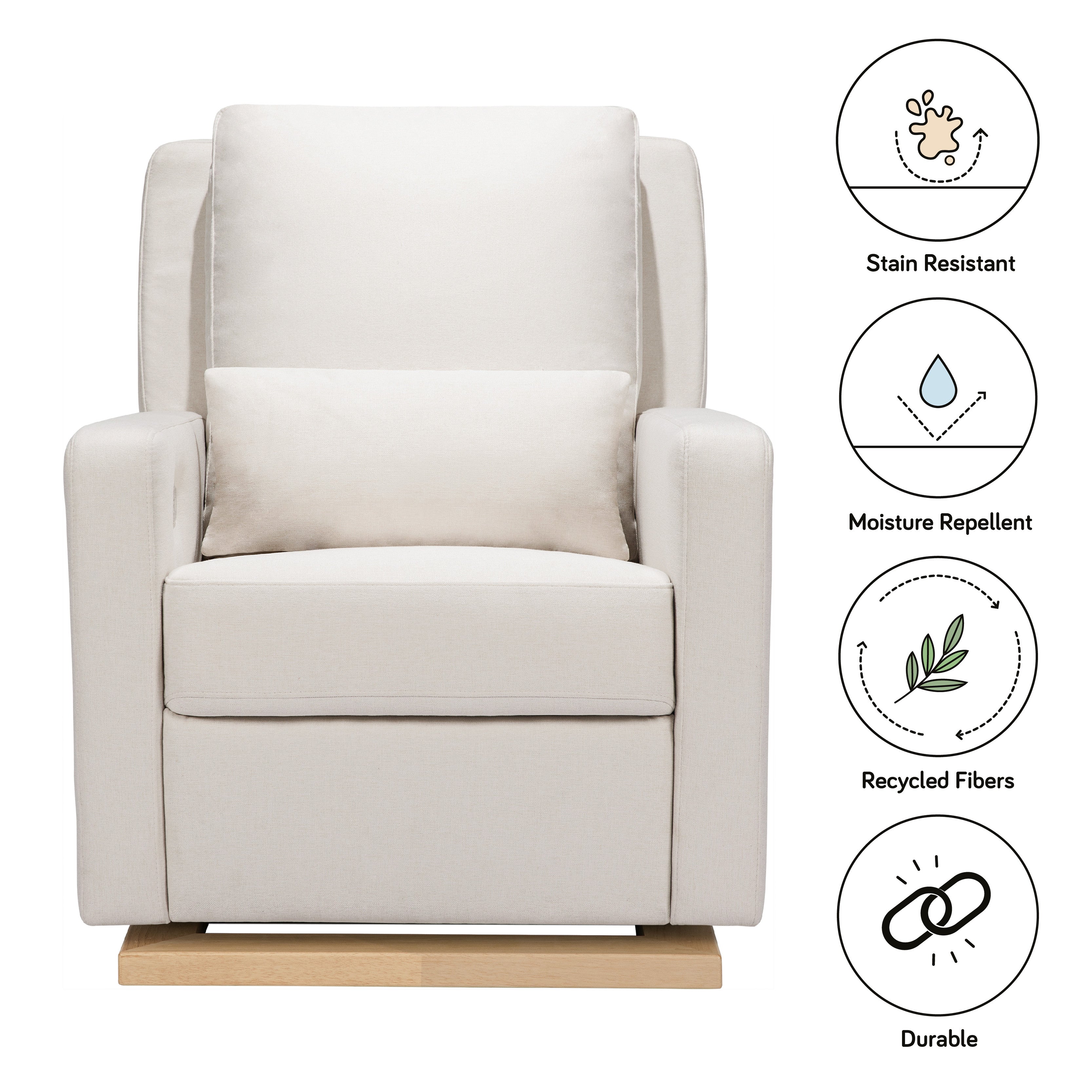 Babyletto Sigi Electronic Recliner and Glider with USB Port | Lullabye Shop