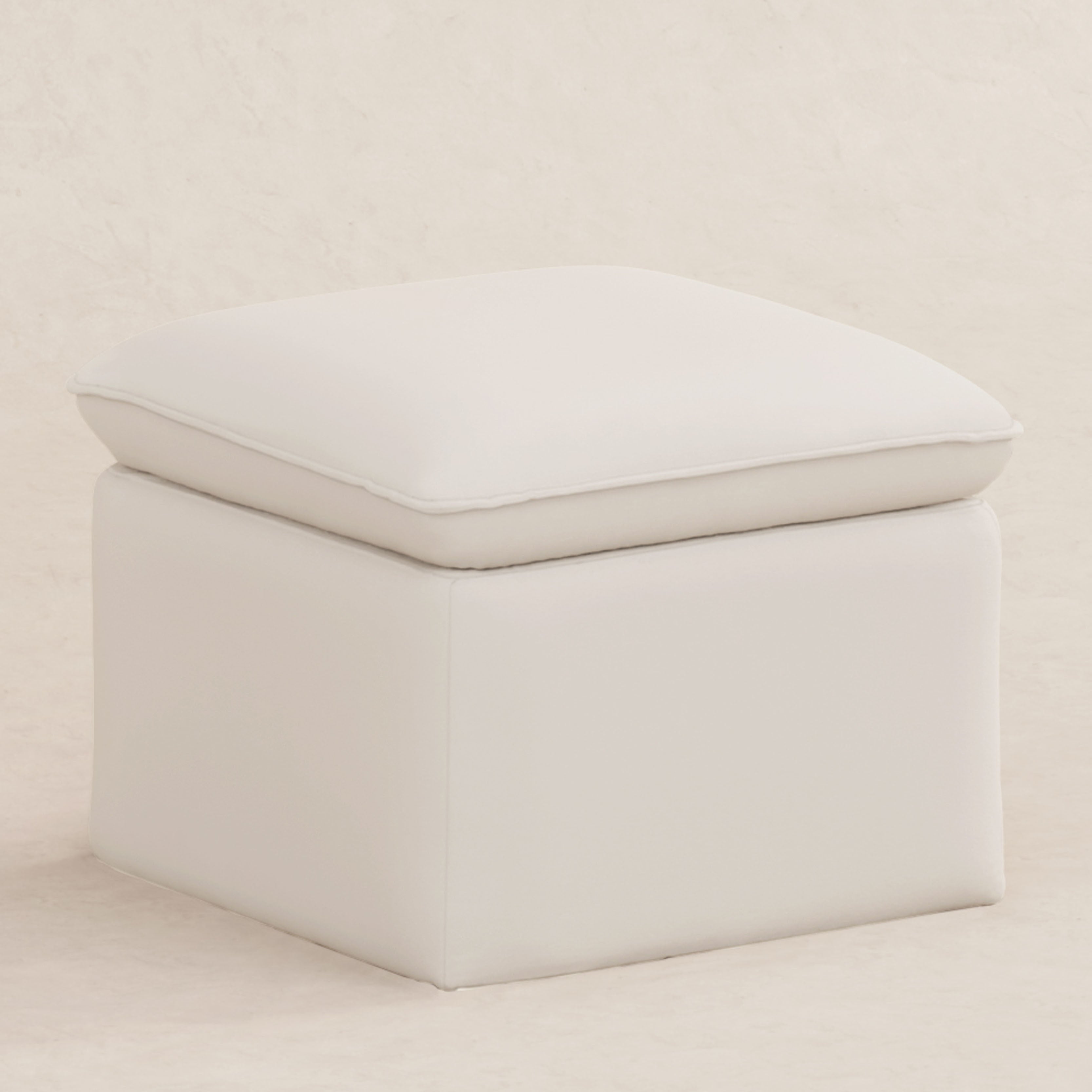 Babyletto Cali Storage Ottoman in Eco-Performance Fabric | Water Repellent & Stain Resistant | Lullabye Shop