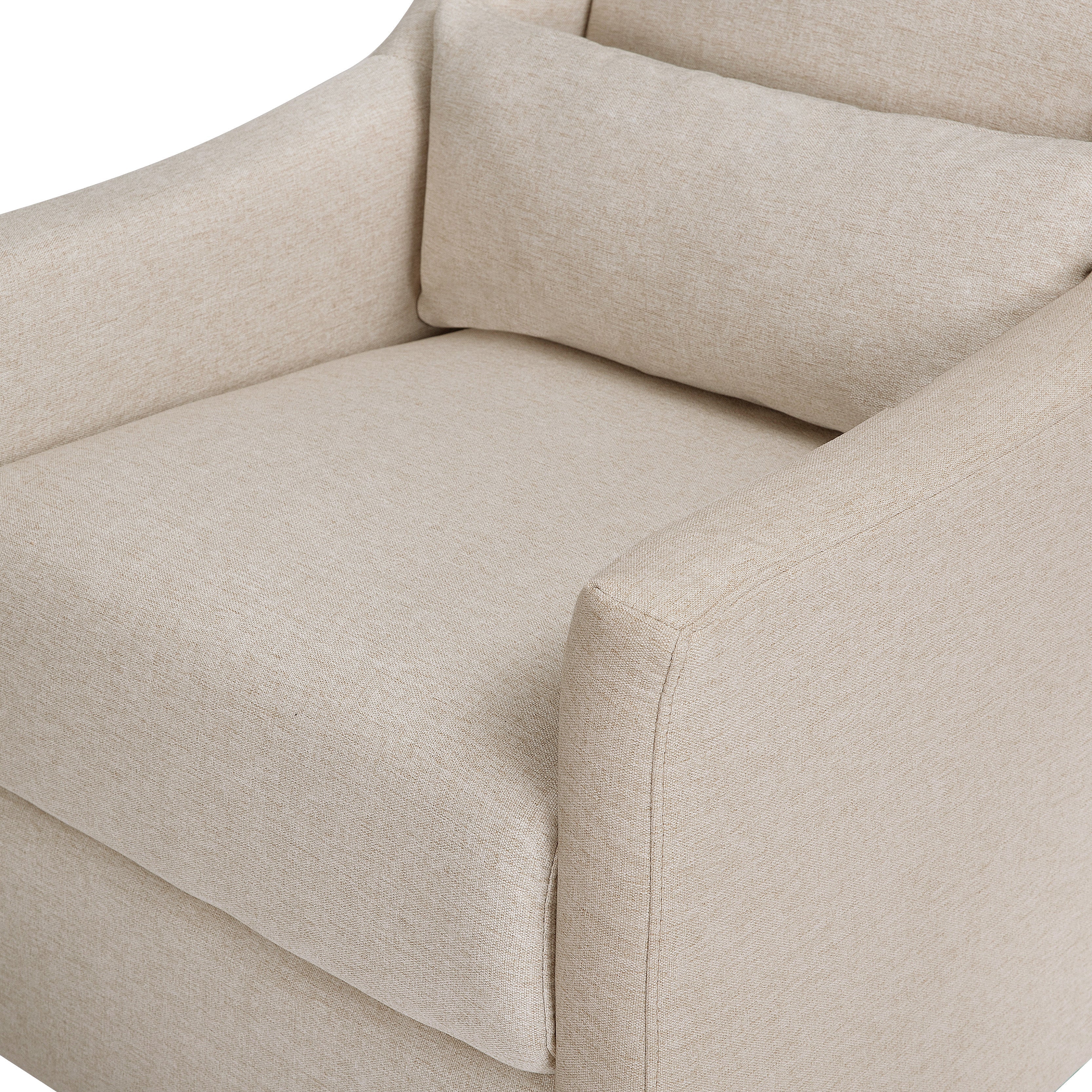 Babyletto Toco Swivel Glider and Ottoman in Eco-Performance Fabric | Water Repellent & Stain Resistant | Lullabye Shop