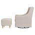 Babyletto Toco Swivel Glider and Ottoman in Eco-Performance Fabric | Water Repellent & Stain Resistant | Lullabye Shop