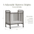 Namesake Abigail 3-in-1 Convertible Mini Crib | Lullabye Shop